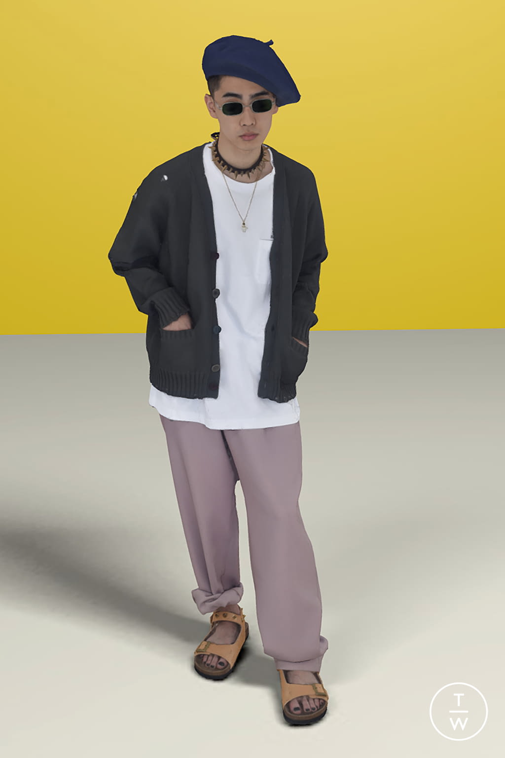 Fashion Week Paris Spring/Summer 2021 look 20 from the Undercover collection menswear