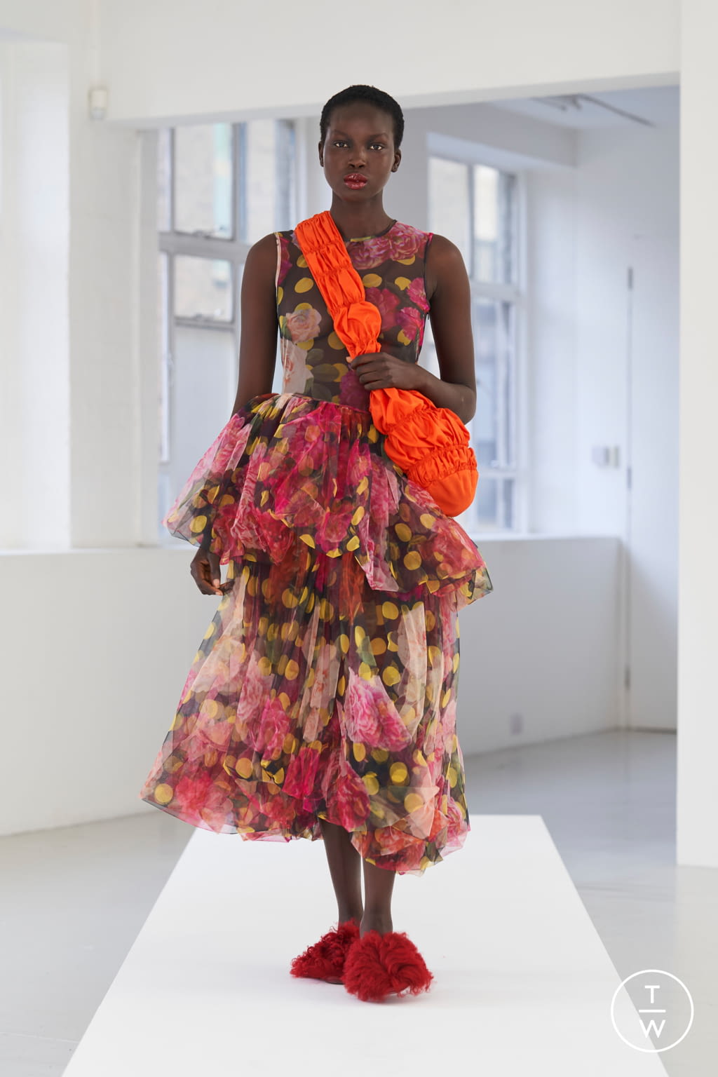 Fashion Week London Spring/Summer 2021 look 8 from the Molly Goddard collection womenswear