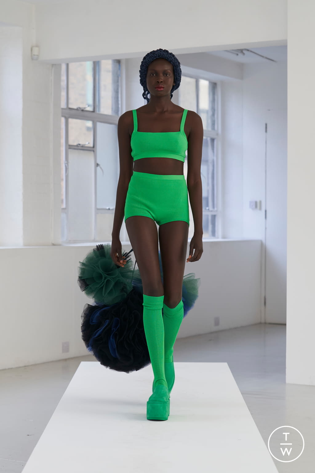 Fashion Week London Spring/Summer 2021 look 17 from the Molly Goddard collection womenswear