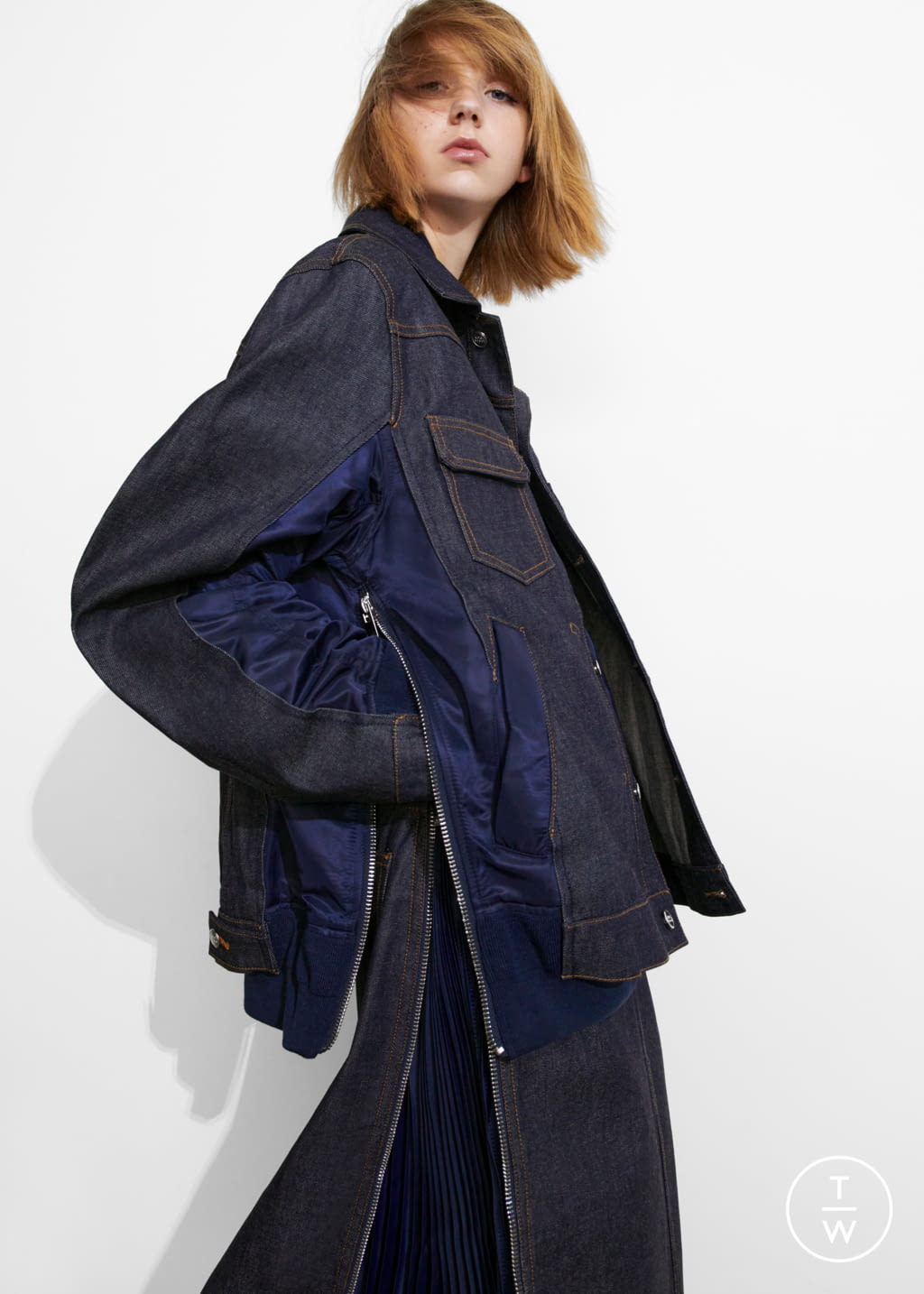 Fashion Week Paris Spring/Summer 2021 look 6 from the A.P.C SACAI collection 女装