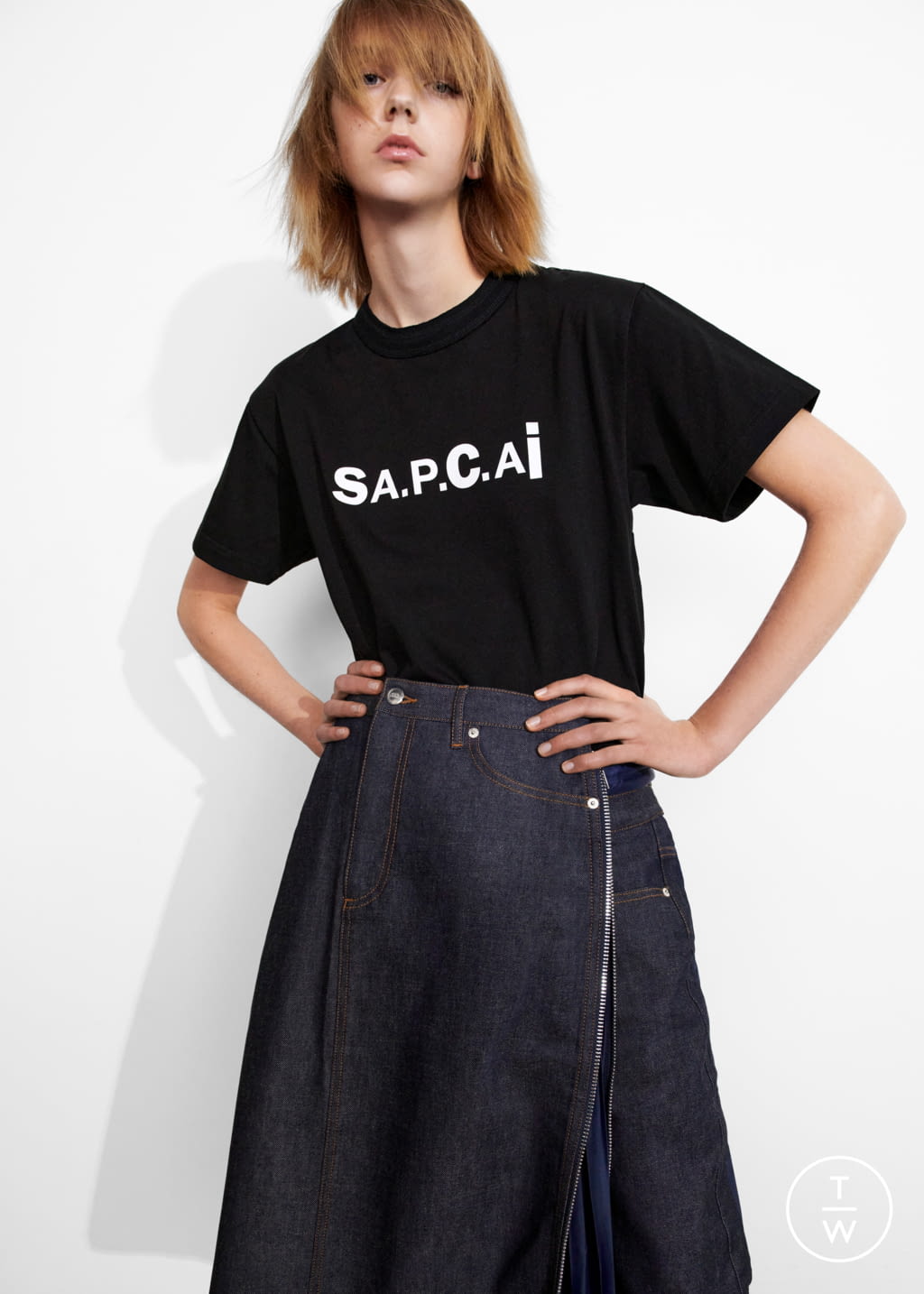 Fashion Week Paris Spring/Summer 2021 look 8 from the A.P.C SACAI collection womenswear