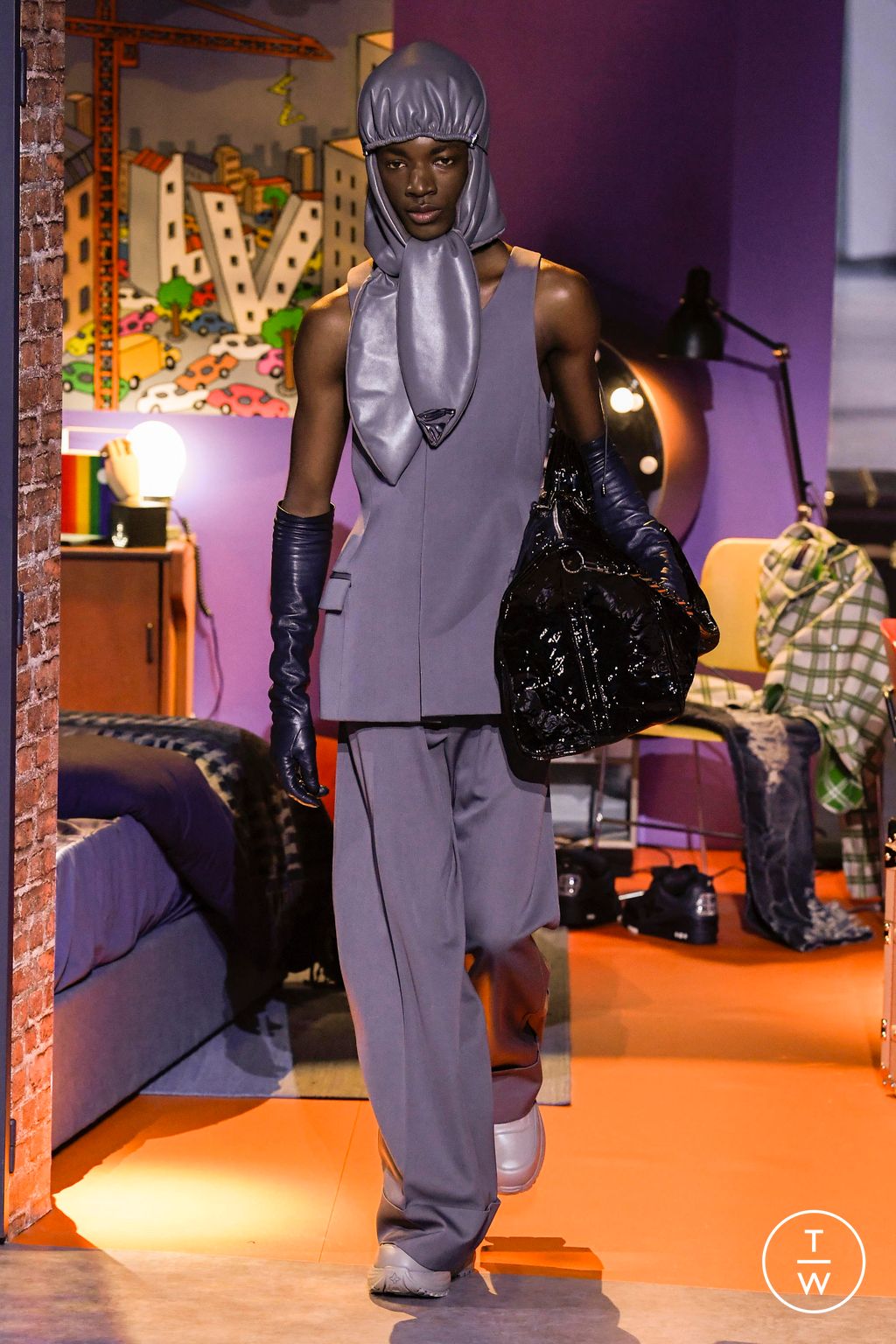 Fashion Week Paris Fall/Winter 2023 look 15 de la collection Louis Vuitton menswear