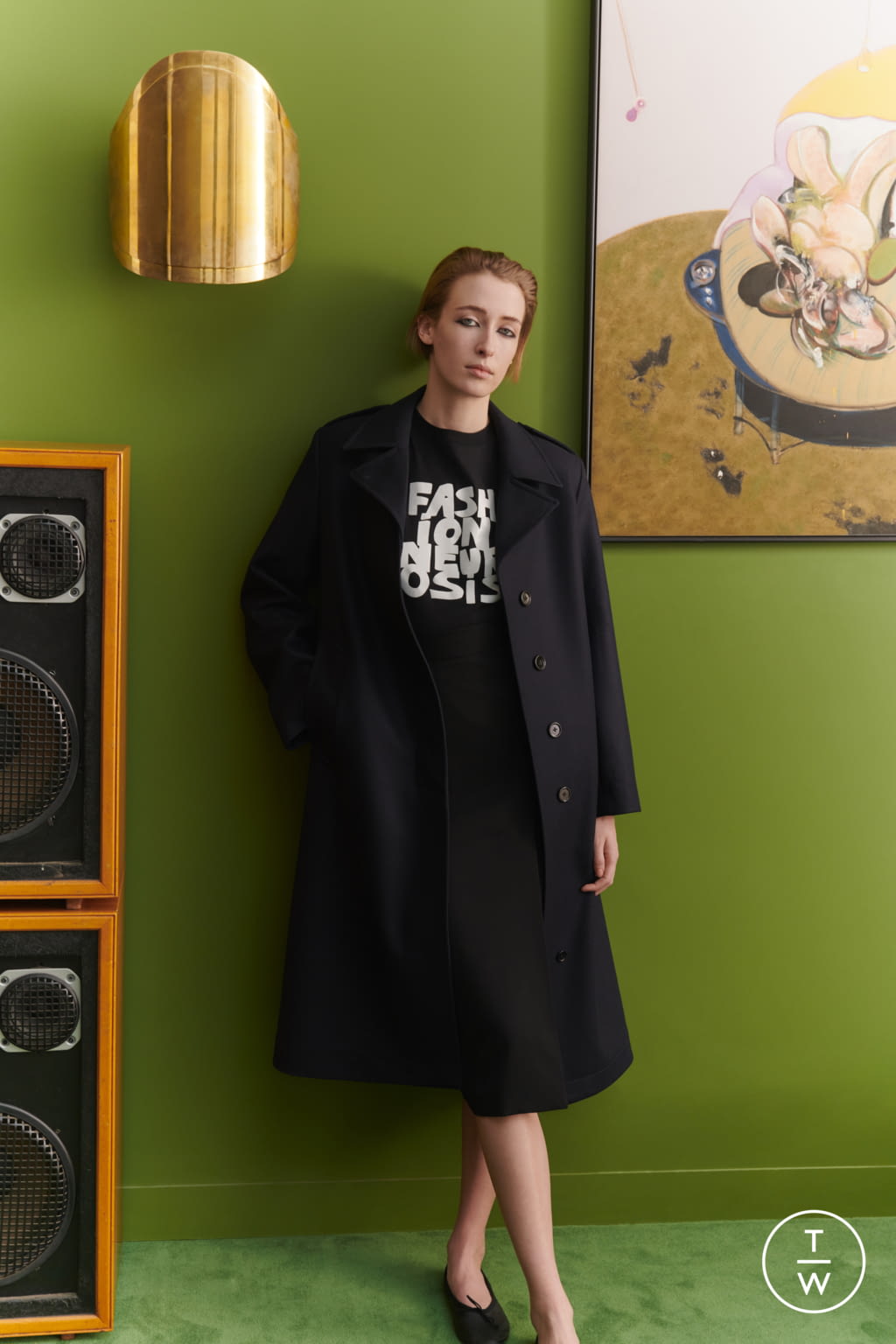 Fashion Week London Fall/Winter 2019 look 31 from the Bella Freud collection womenswear