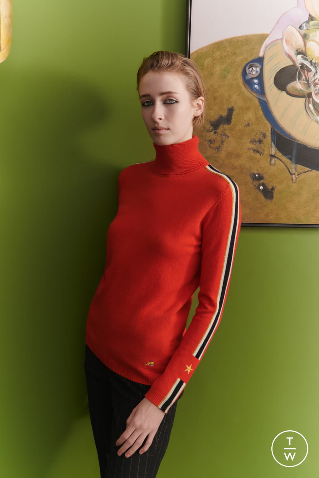 Fashion Week London Fall/Winter 2019 look 33 from the Bella Freud collection womenswear