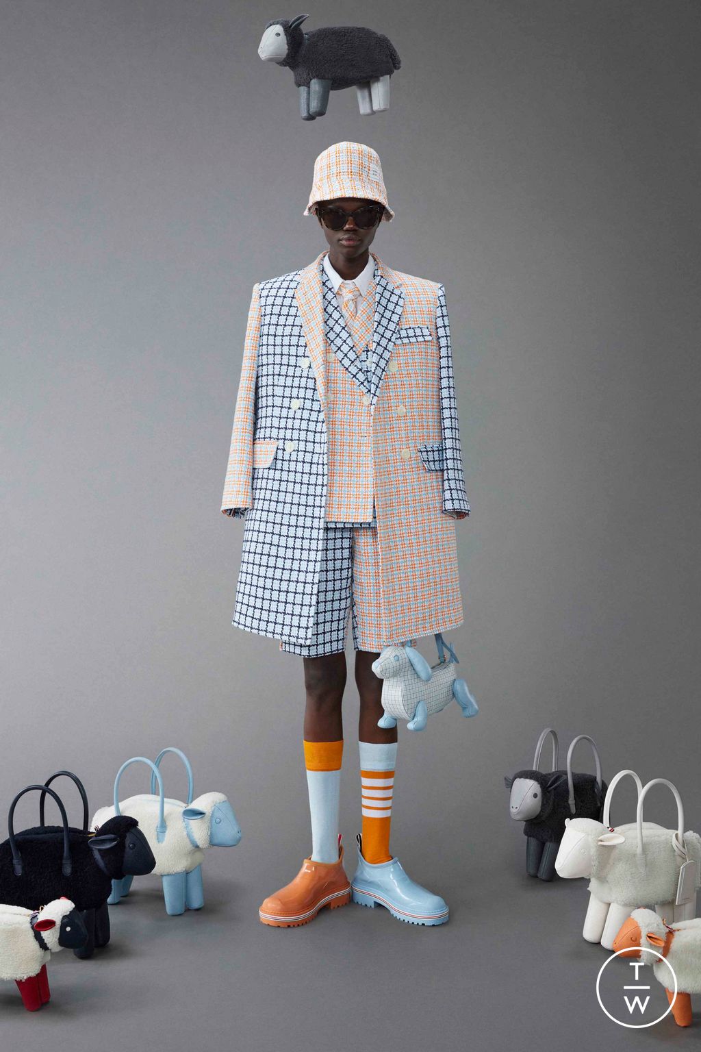 Fashion Week New York Resort 2024 look 20 from the Thom Browne collection womenswear