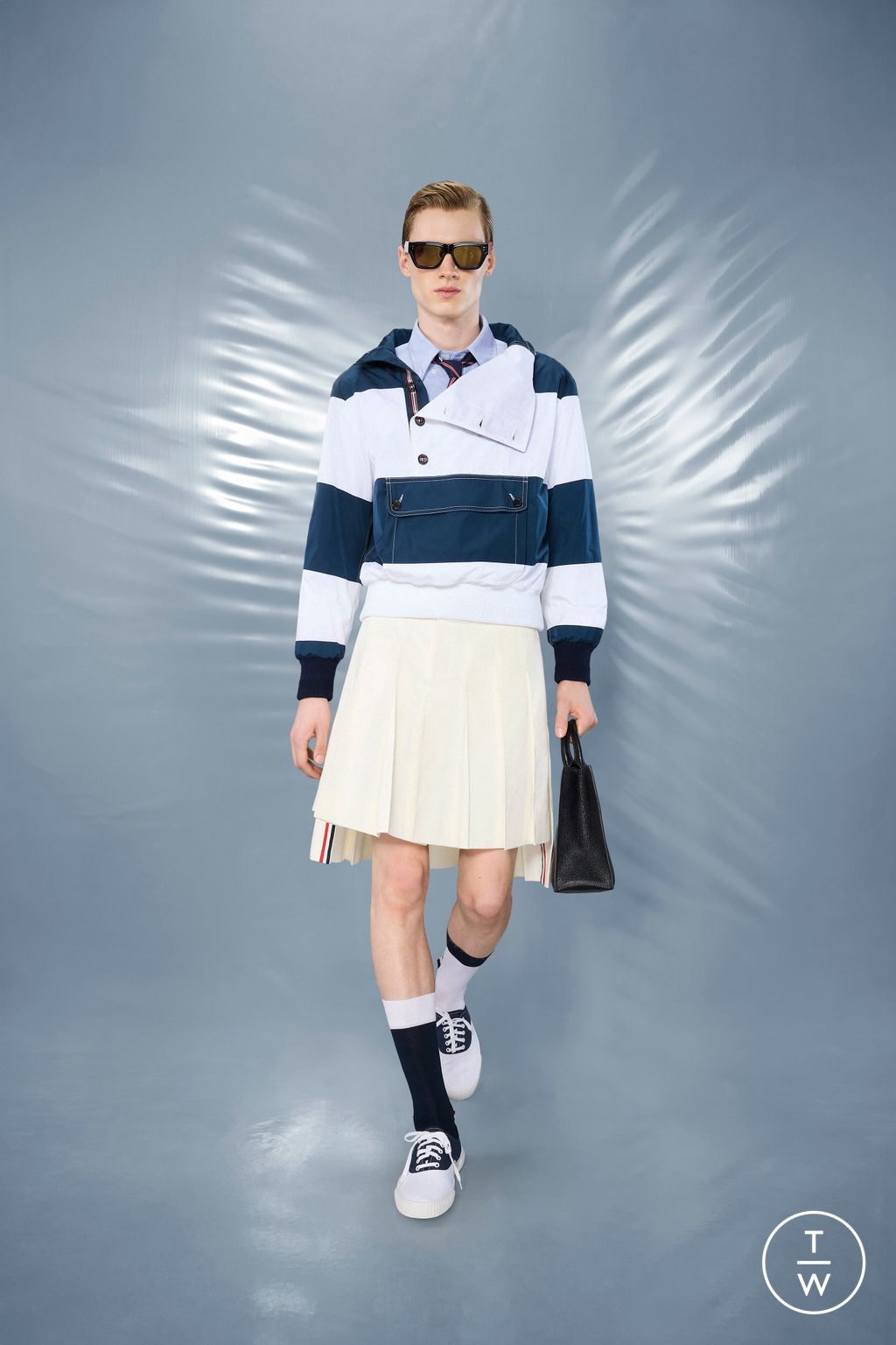 Fashion Week New York Resort 2025 look 21 from the Thom Browne collection menswear