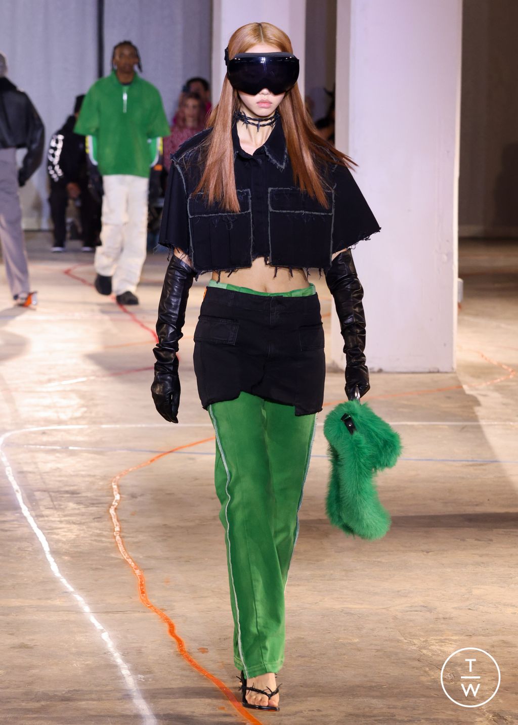 Fashion Week New York Fall/Winter 2023 look 7 from the Heron Preston collection 女装