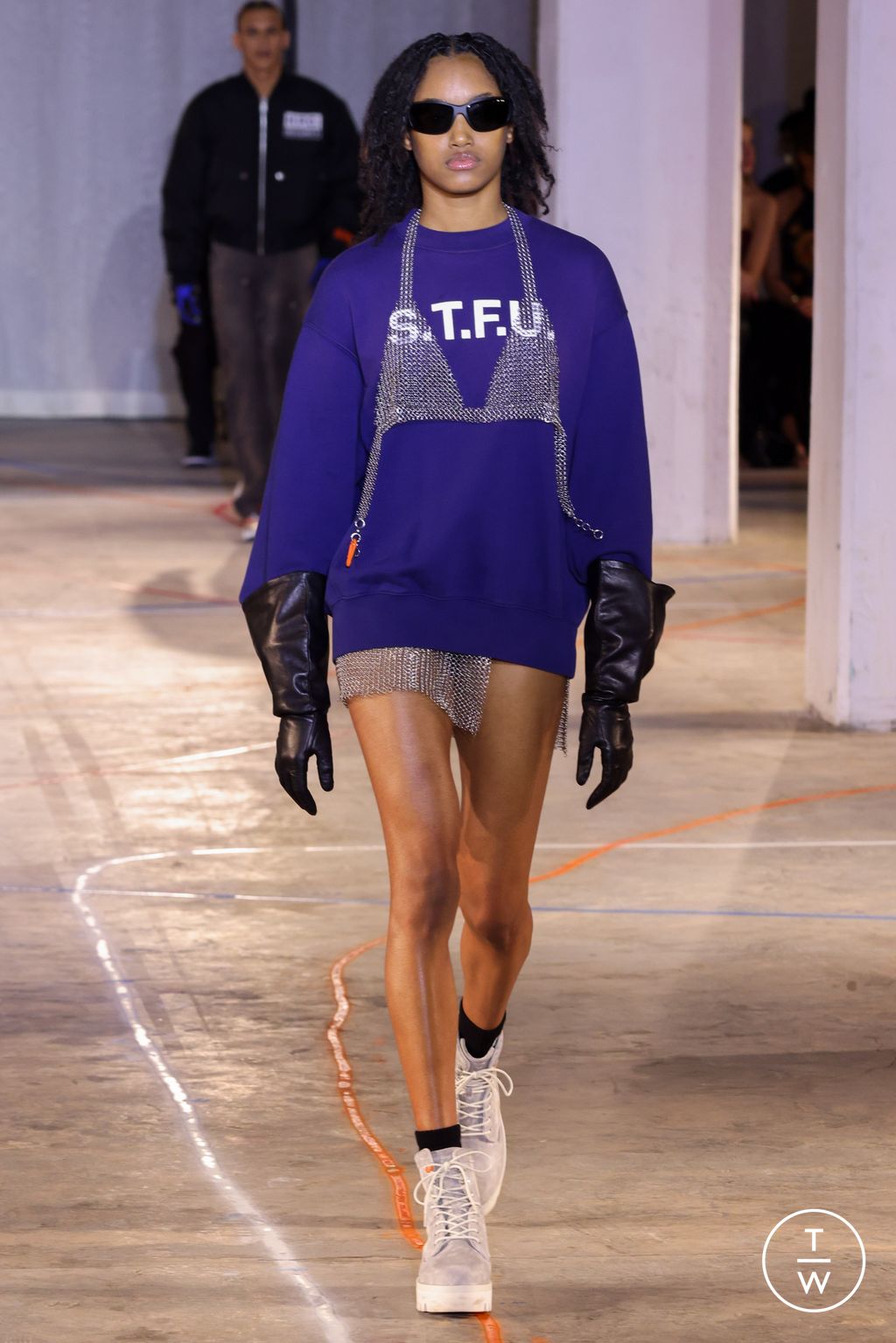 Fashion Week New York Fall/Winter 2023 look 15 from the Heron Preston collection 女装