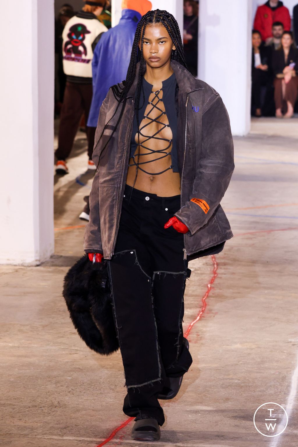 Fashion Week New York Fall/Winter 2023 look 28 from the Heron Preston collection womenswear