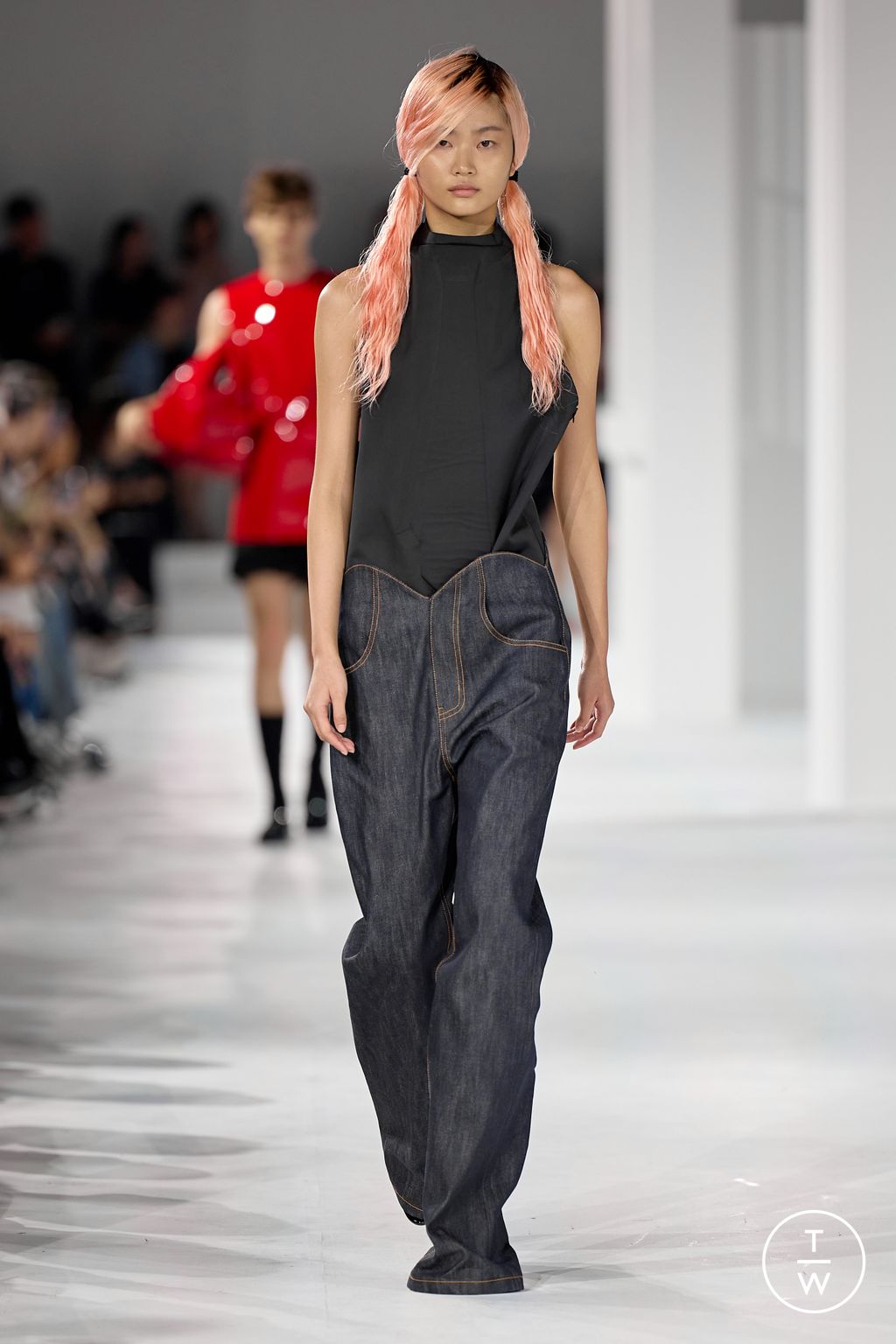 Fashion Week New York Spring/Summer 2024 look 19 from the WE11DONE collection womenswear
