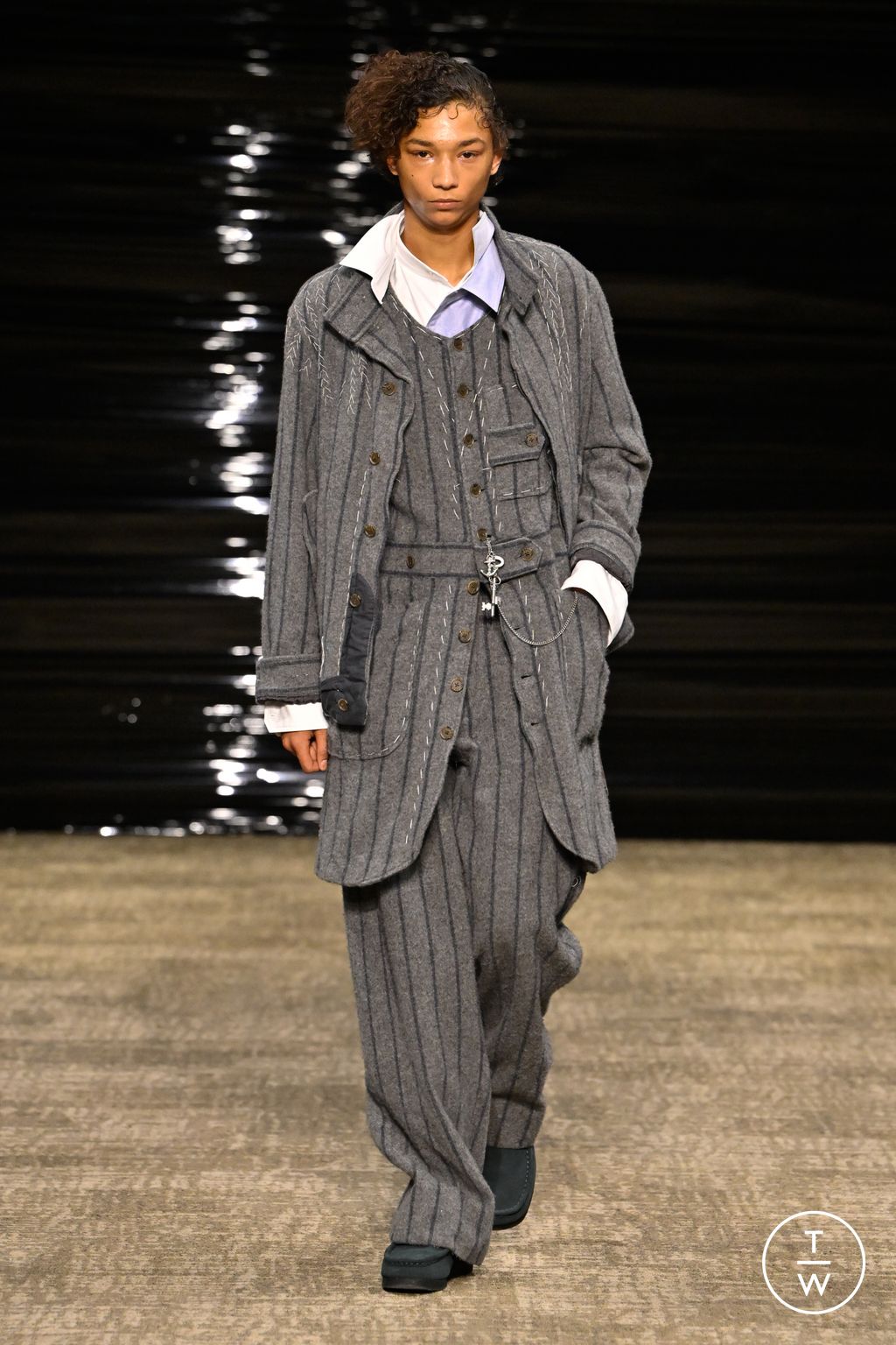 Fashion Week Paris Fall/Winter 2026 look 2 from the Kolor collection 男装