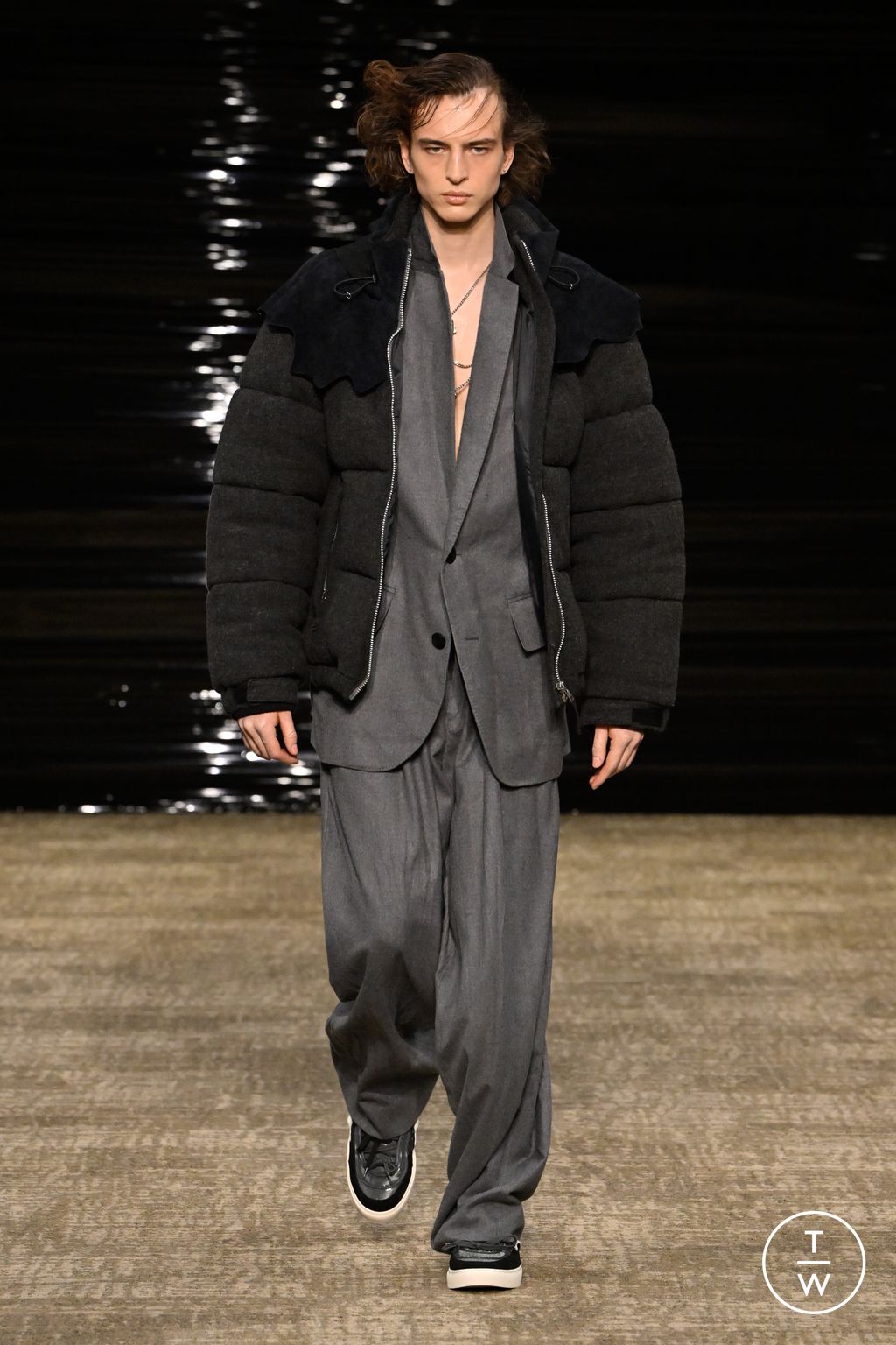 Fashion Week Paris Fall/Winter 2026 look 5 de la collection Kolor menswear