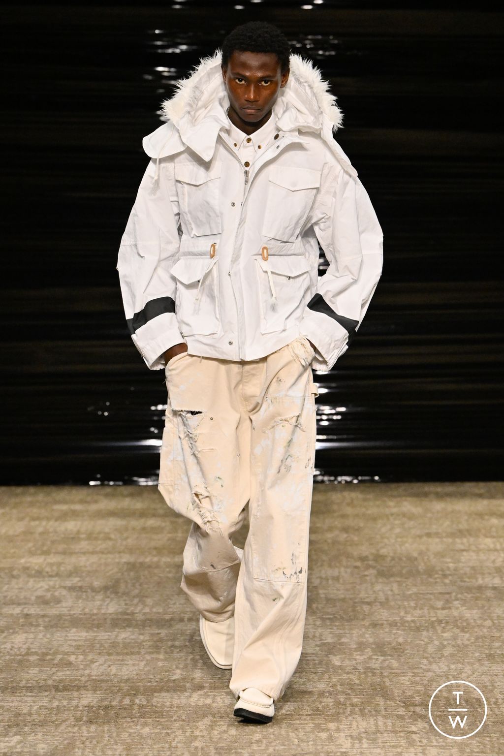 Fashion Week Paris Fall/Winter 2026 look 7 de la collection Kolor menswear