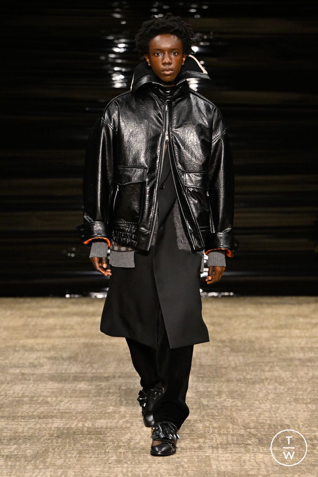 Fashion Week Paris Fall/Winter 2026 look 23 de la collection Kolor menswear