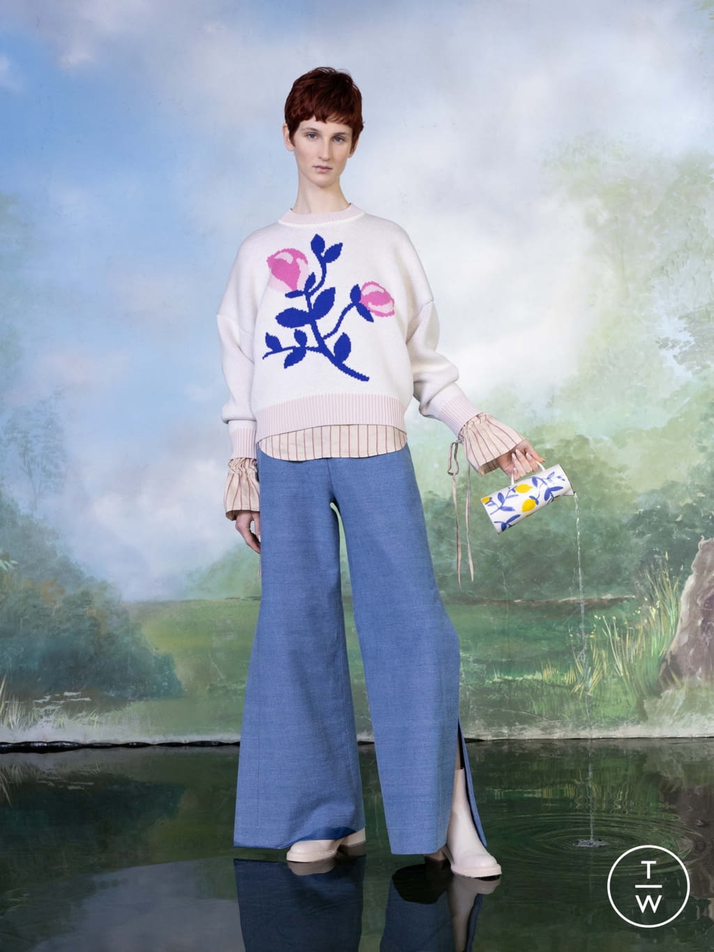 Fashion Week Paris Fall/Winter 2022 look 20 from the Benjamin Benmoyal collection womenswear