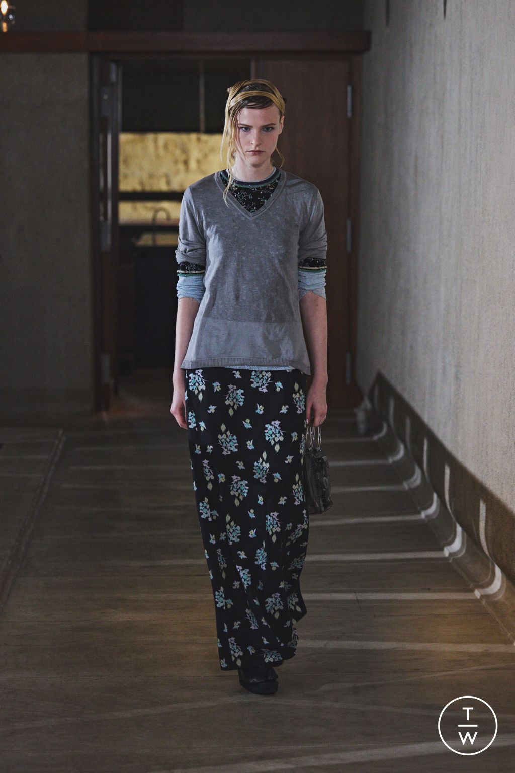 Fashion Week Paris Spring/Summer 2026 look 20 from the Mame Kurogouchi collection womenswear