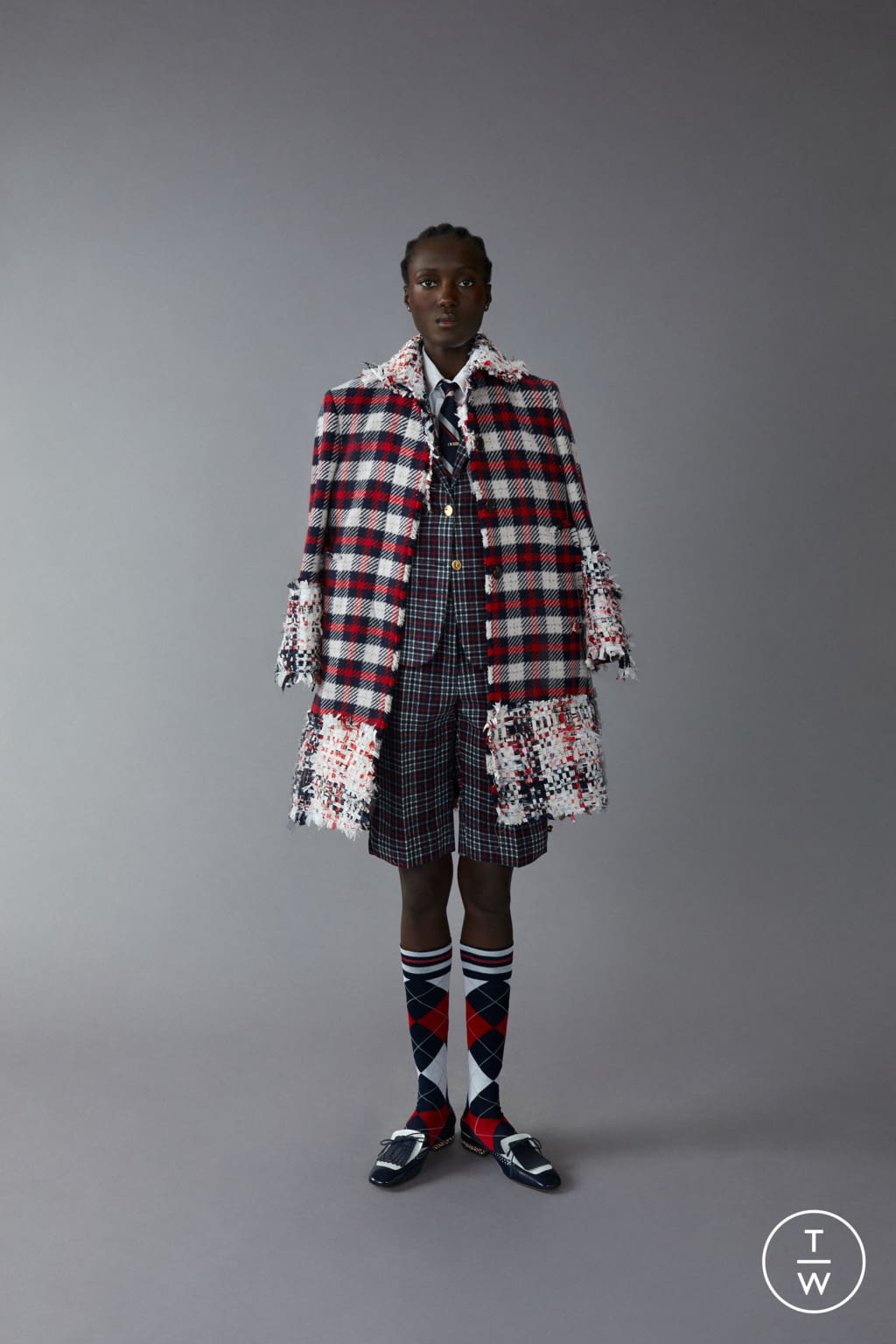Fashion Week Paris Pre-Fall 2020 look 21 from the Thom Browne collection 女装
