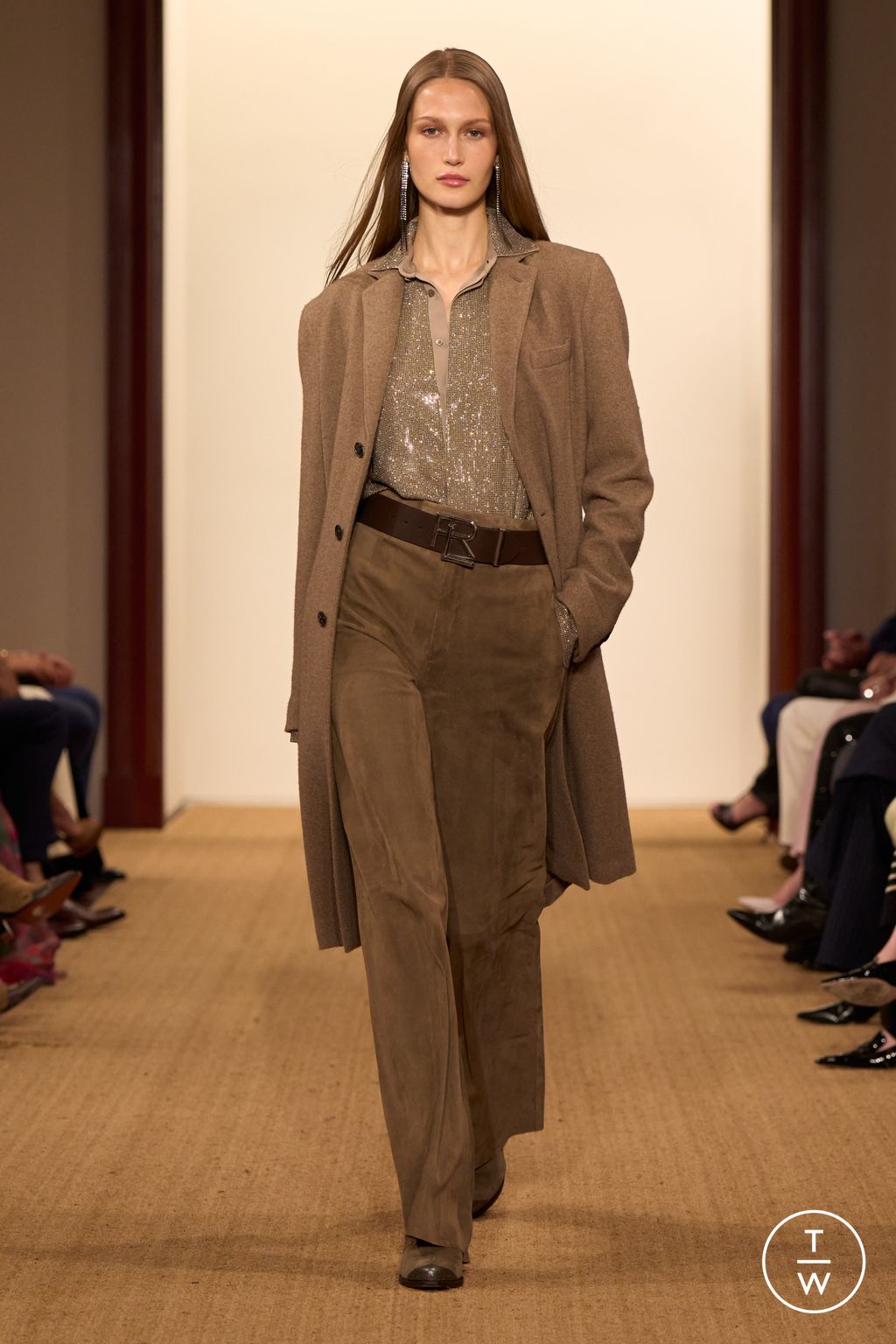 Fashion Week New York Fall/Winter 2024 look 21 from the Ralph Lauren collection womenswear