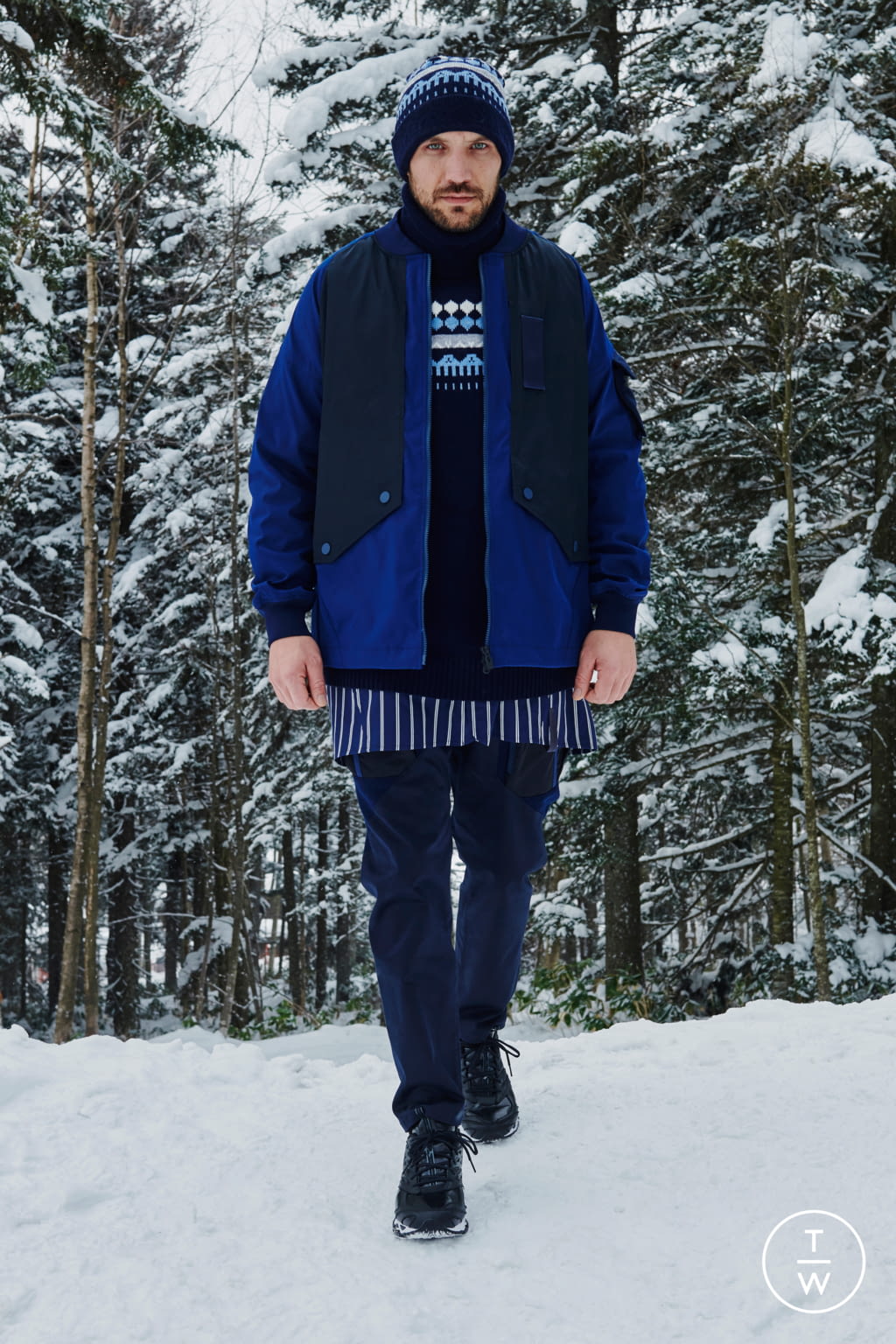Fashion Week Paris Fall/Winter 2021 look 21 from the White Mountaineering collection menswear