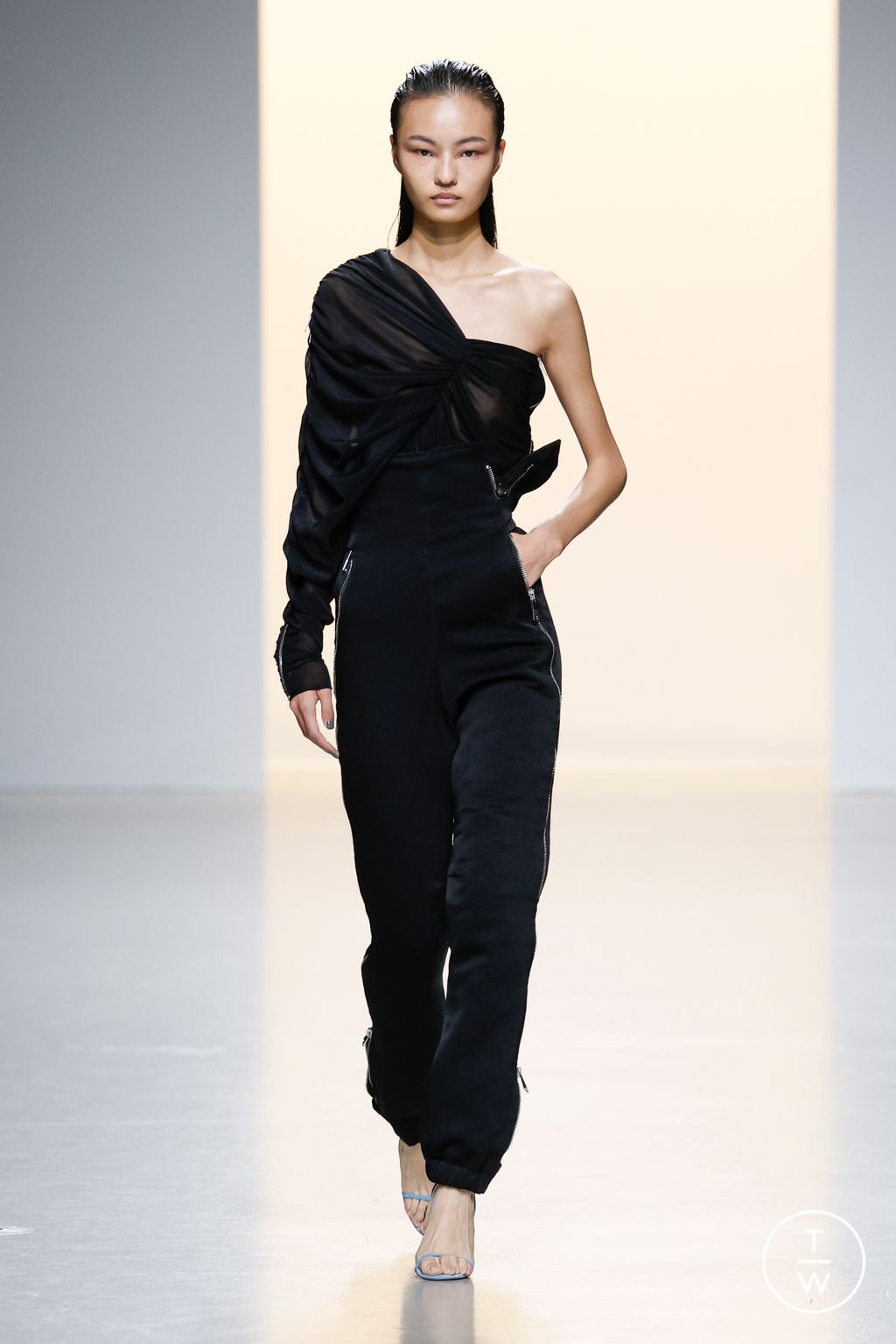 Fashion Week Paris Fall/Winter 2024 look 21 de la collection Atlein womenswear