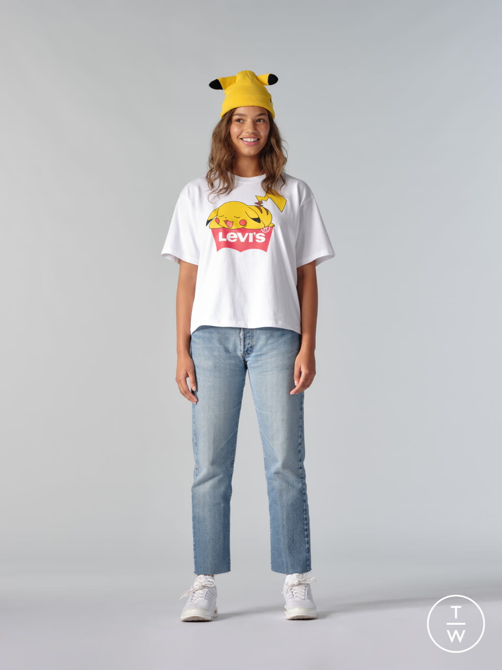 Fashion Week Paris Fall/Winter 2021 look 21 from the Levi’s® x Pokémon collection womenswear