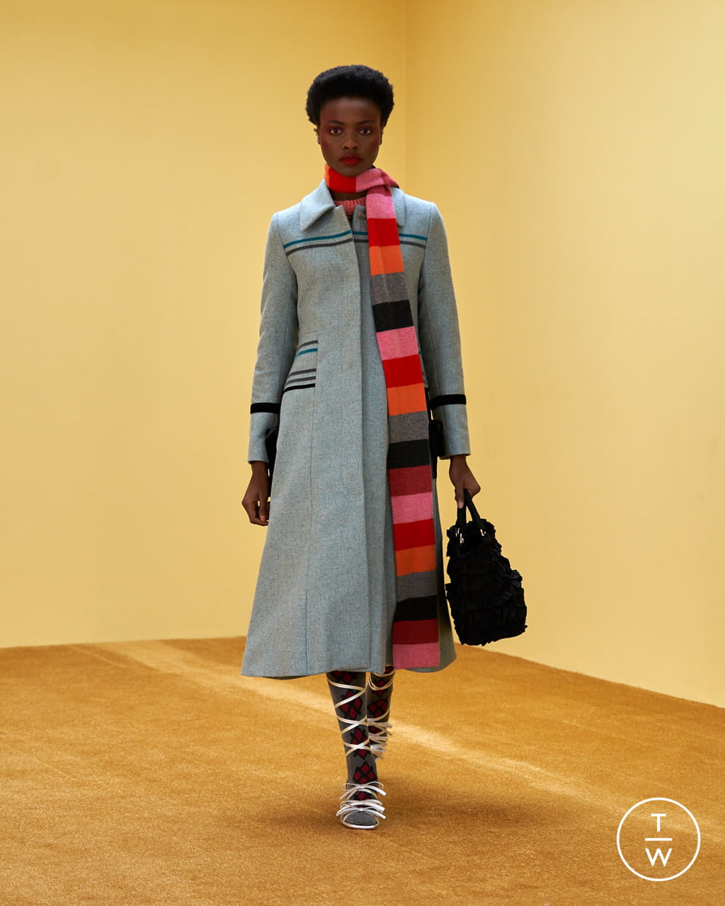 Fashion Week London Fall/Winter 2021 look 8 from the Molly Goddard collection womenswear