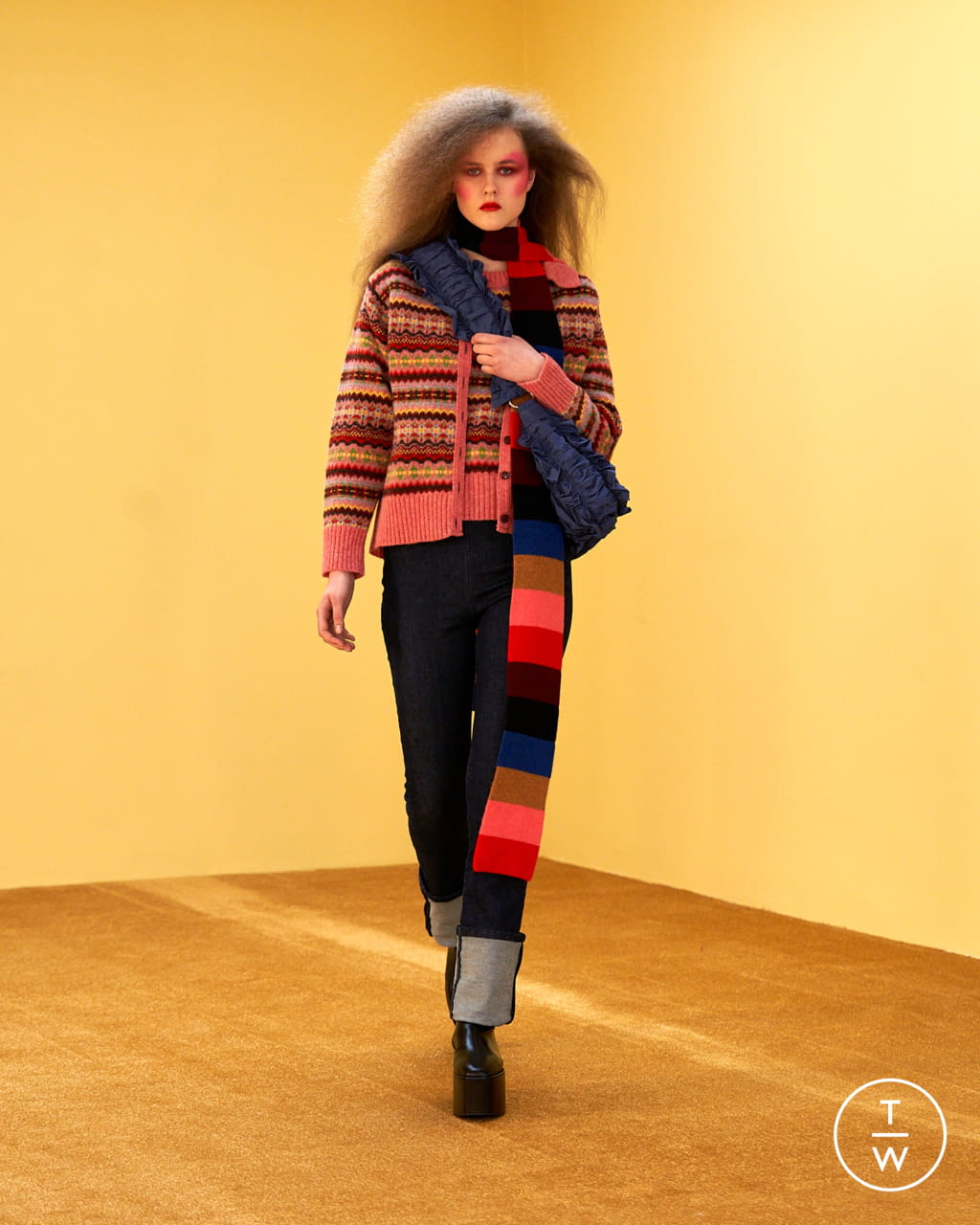 Fashion Week London Fall/Winter 2021 look 20 from the Molly Goddard collection 女装