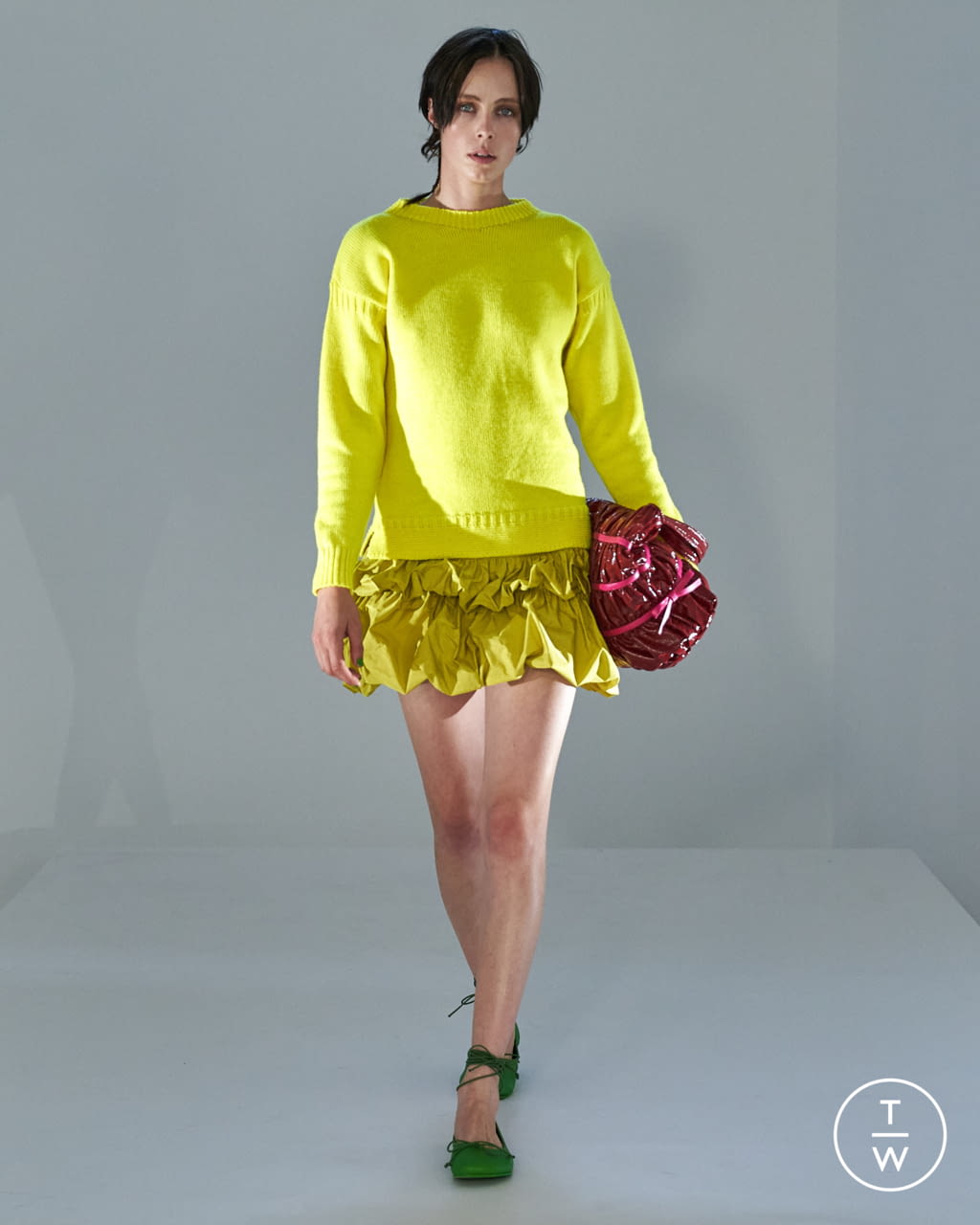 Fashion Week London Spring/Summer 2022 look 16 de la collection Molly Goddard womenswear