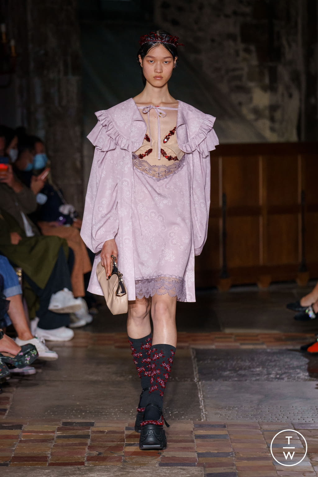 Fashion Week London Spring/Summer 2022 look 12 from the Simone Rocha collection 女装
