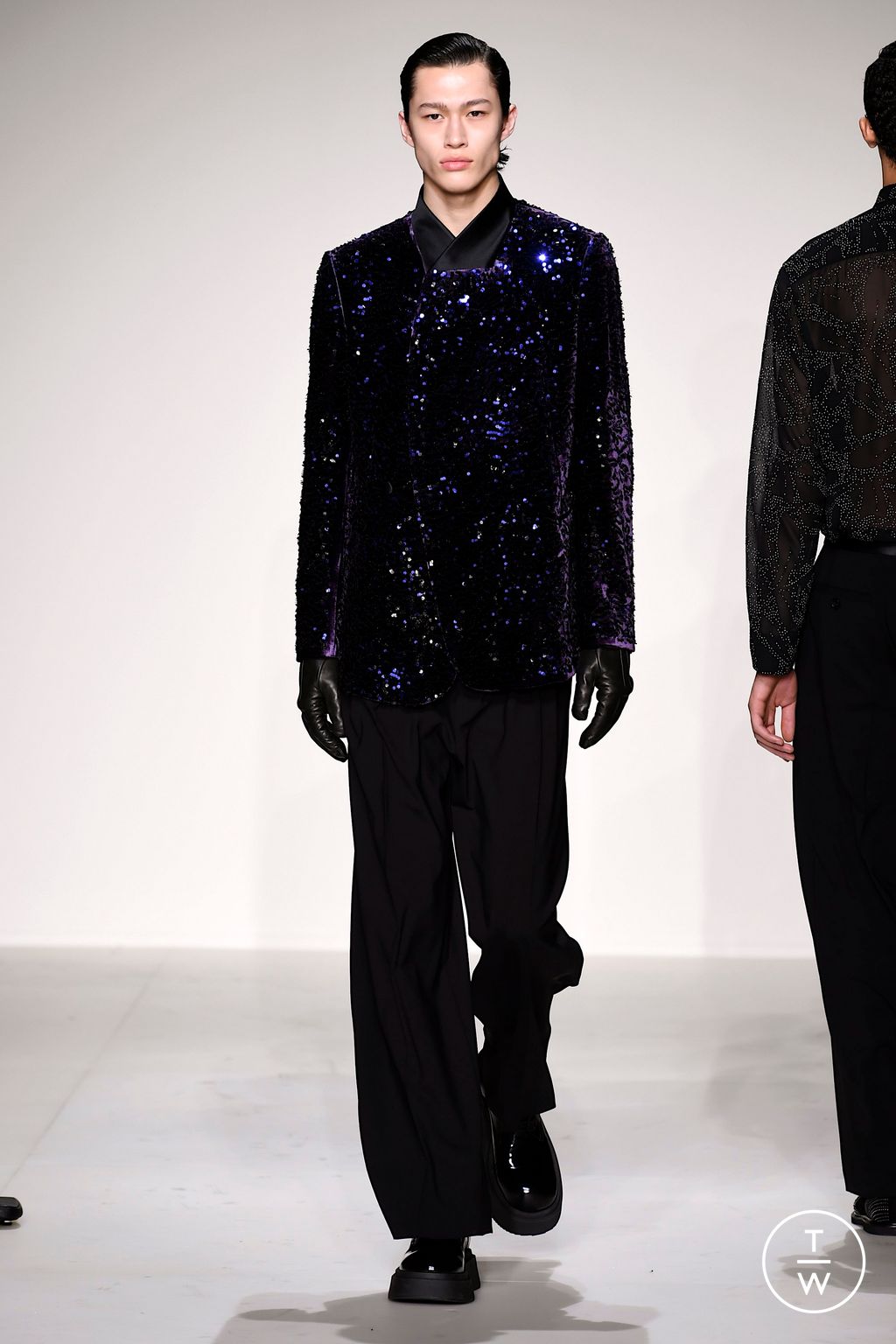 Fashion Week Milan Fall/Winter 2023 look 92 from the Emporio Armani collection menswear