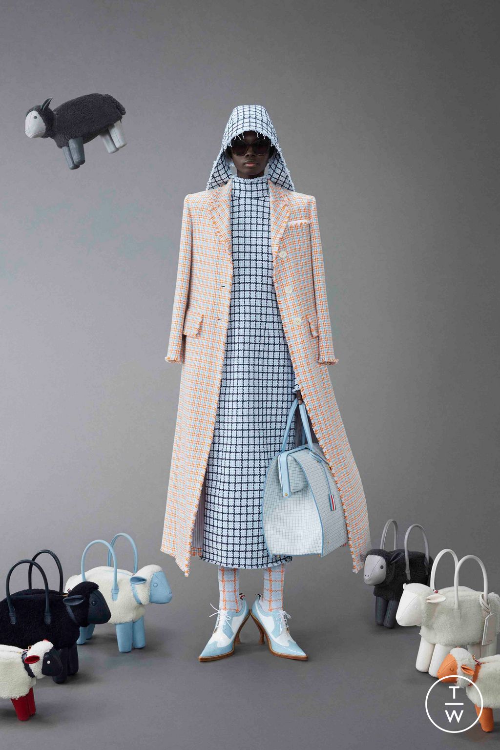 Fashion Week New York Resort 2024 look 21 from the Thom Browne collection womenswear