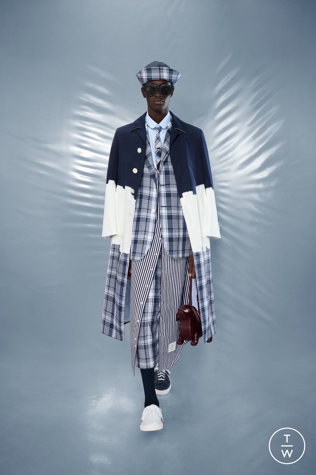 Fashion Week New York Resort 2025 look 22 from the Thom Browne collection menswear