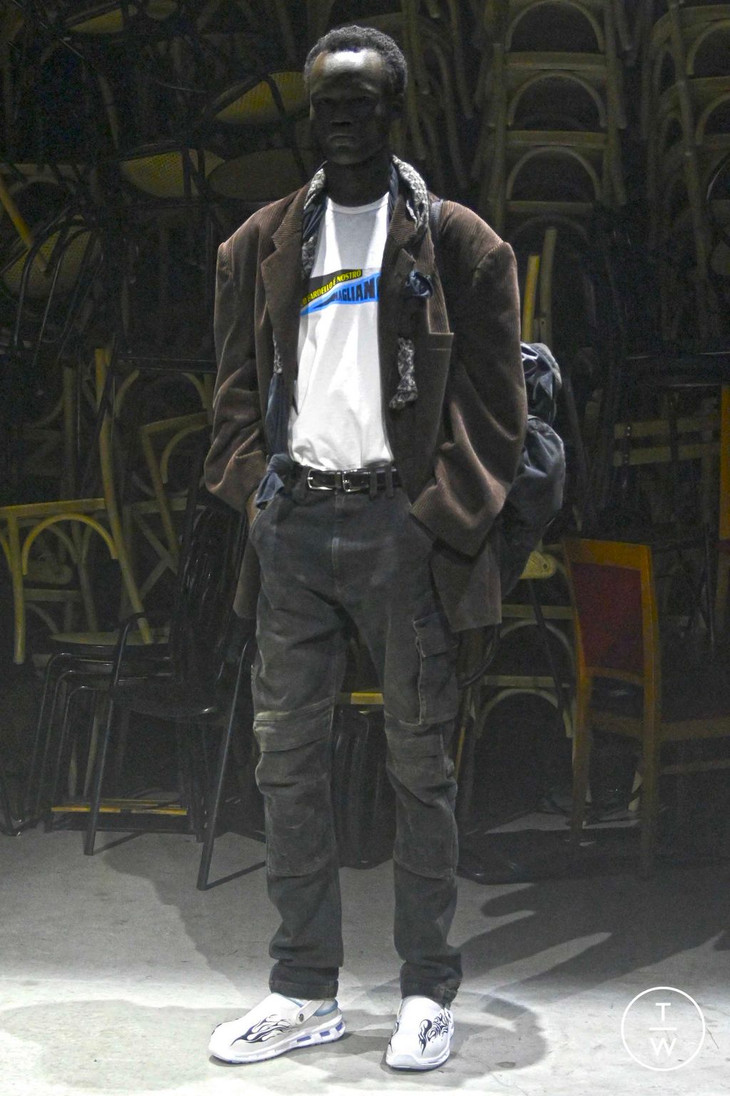 Fashion Week Milan Fall/Winter 2023 look 7 from the Magliano collection menswear