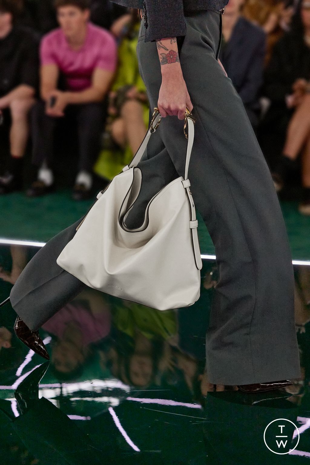 Fashion Week Milan Fall/Winter 2025 look 24 from the Gucci collection womenswear accessories