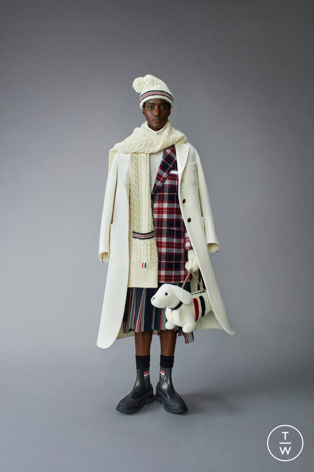 Fashion Week Paris Pre-Fall 2021 look 22 from the Thom Browne collection 女装