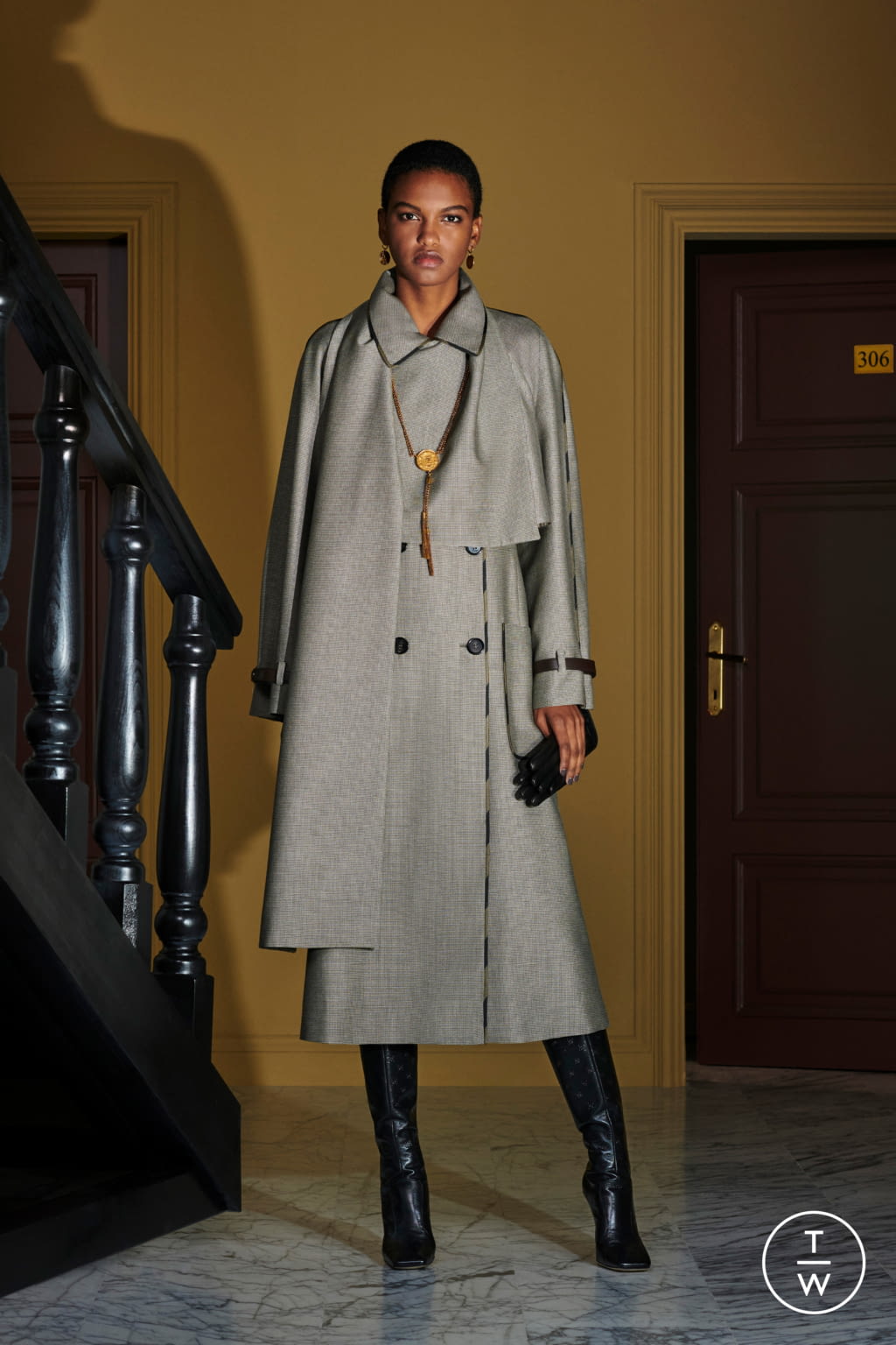 Fashion Week Milan Resort 2020 look 22 from the Fendi collection 女装