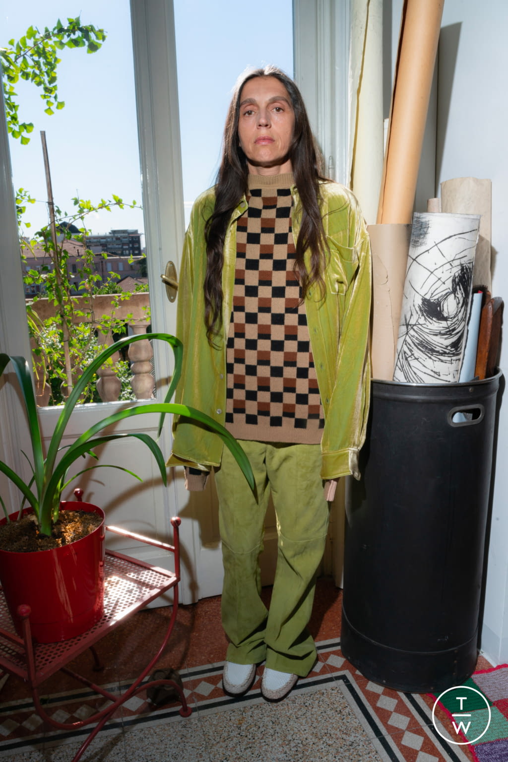 Fashion Week Milan Resort 2022 look 22 from the Marni collection 女装