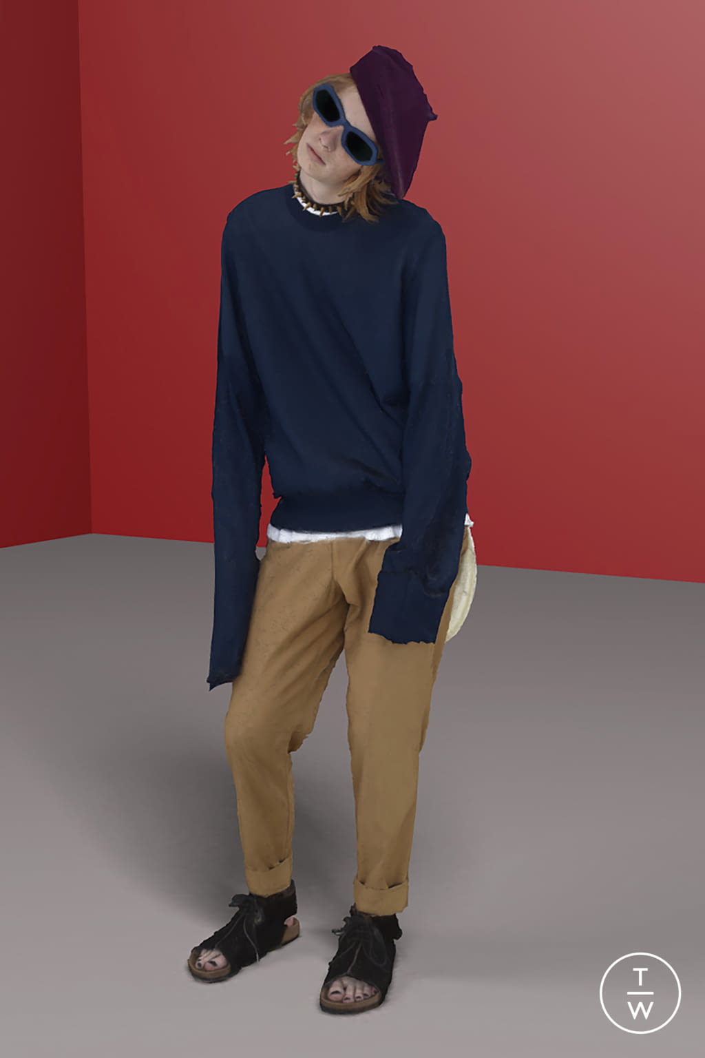 Fashion Week Paris Spring/Summer 2021 look 22 from the Undercover collection menswear