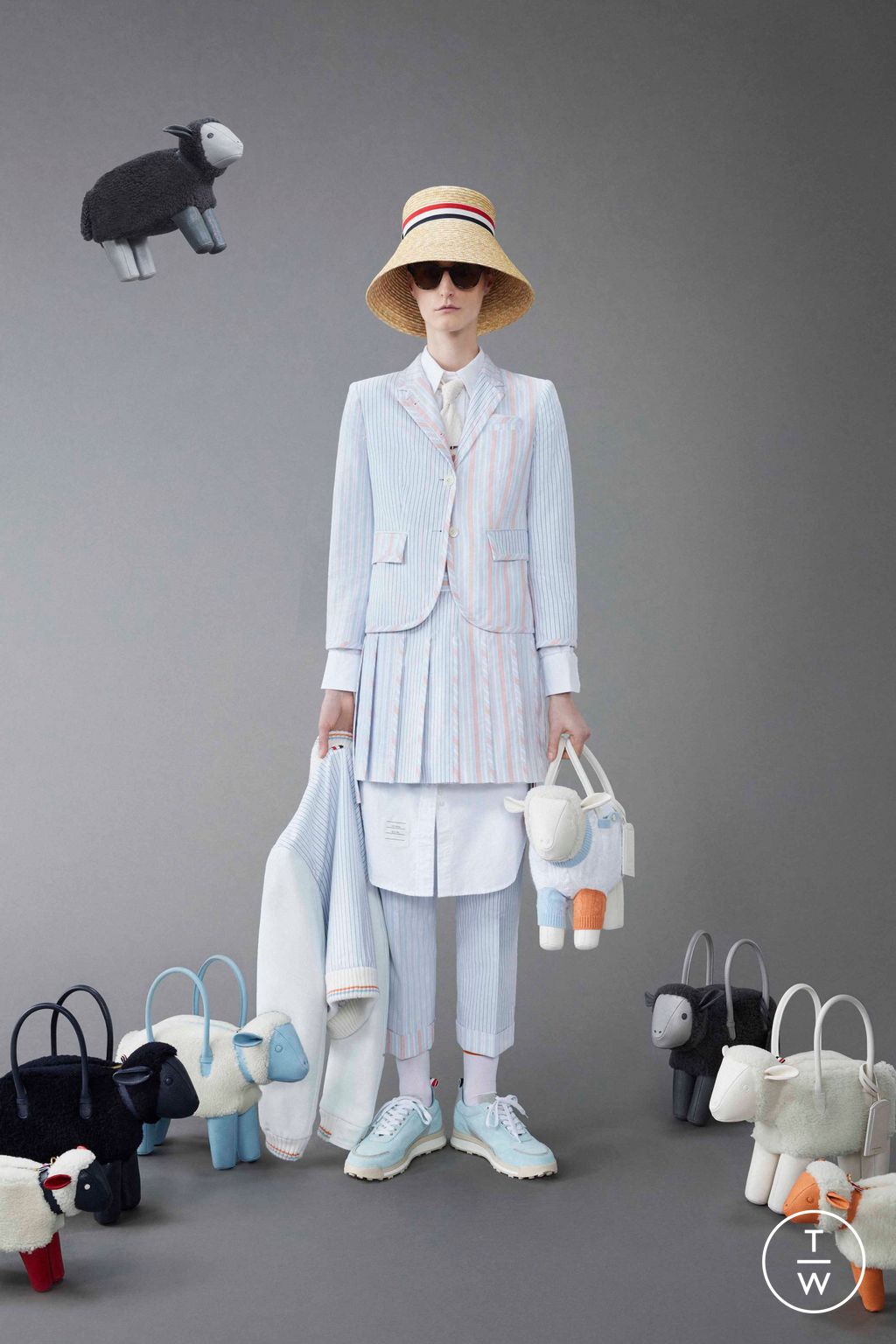 Fashion Week New York Resort 2024 look 22 from the Thom Browne collection womenswear