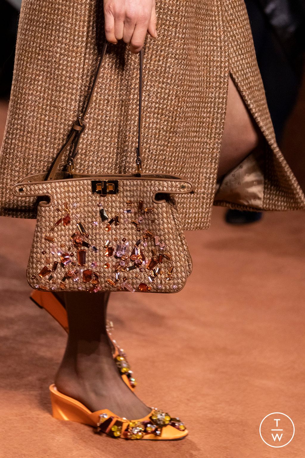 Fashion Week Milan Fall/Winter 2025 look 64 from the Fendi collection womenswear accessories