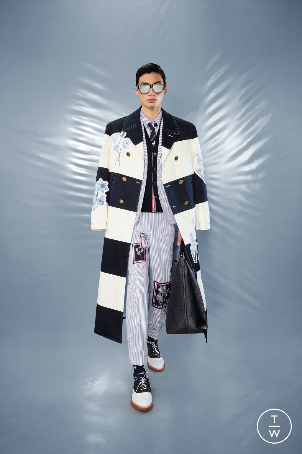 Fashion Week New York Resort 2025 look 23 from the Thom Browne collection menswear