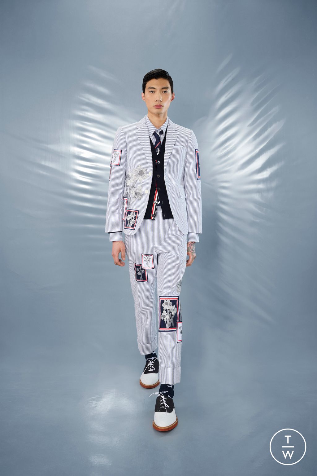 Fashion Week New York Resort 2025 look 24 from the Thom Browne collection menswear