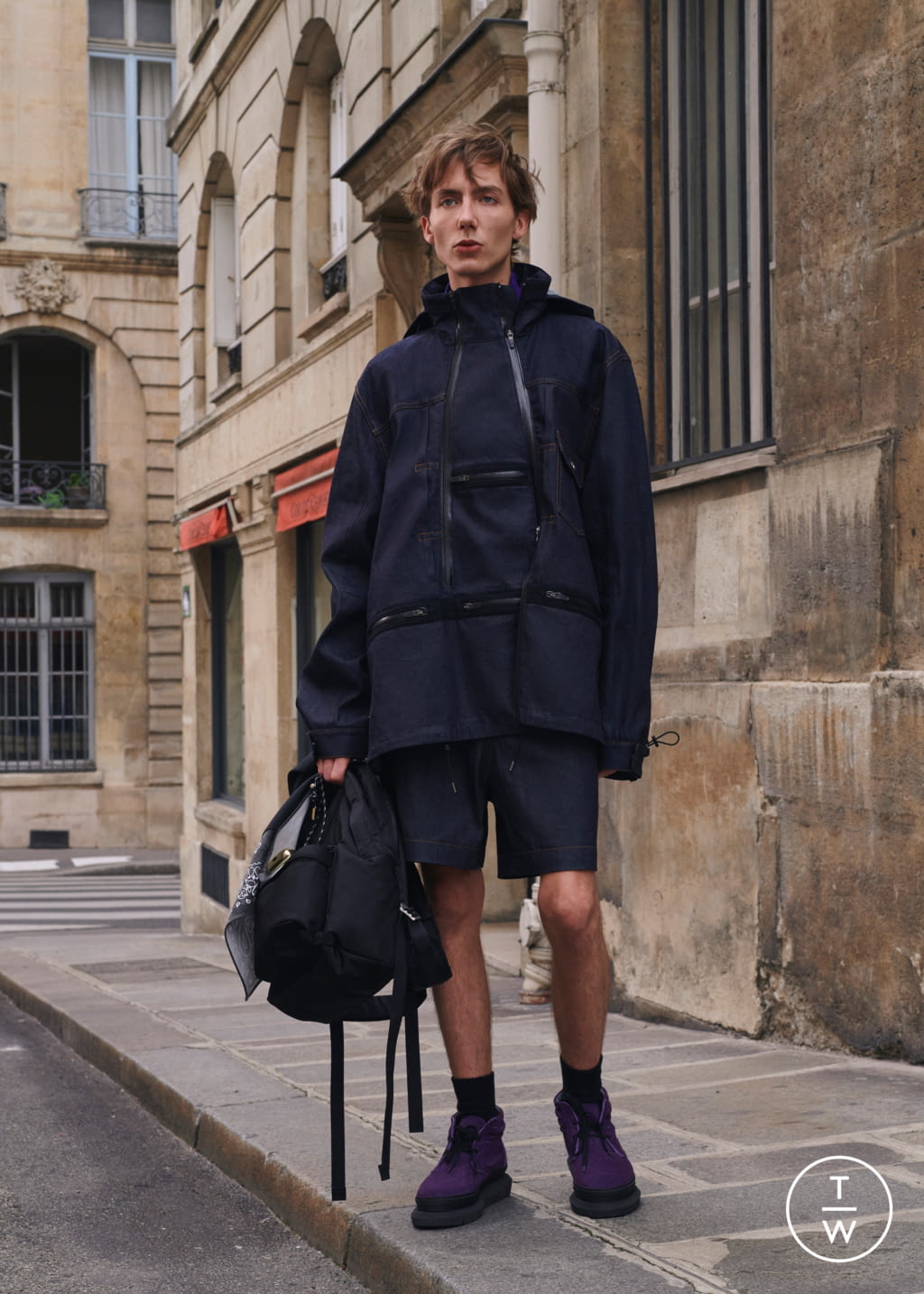 Fashion Week Paris Spring/Summer 2022 look 17 de la collection Sacai menswear