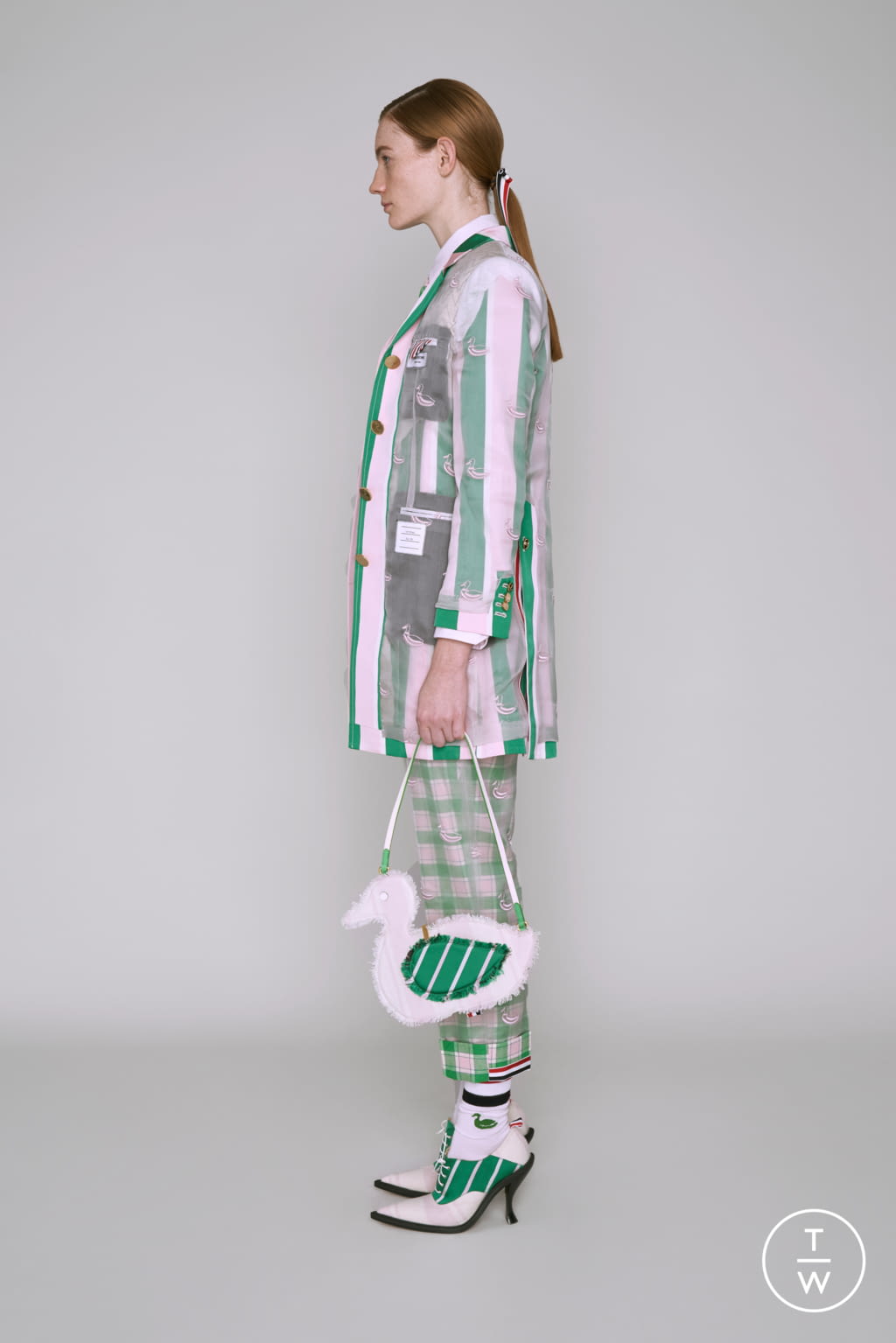 Fashion Week Paris Pre-Fall 2019 look 23 from the Thom Browne collection womenswear