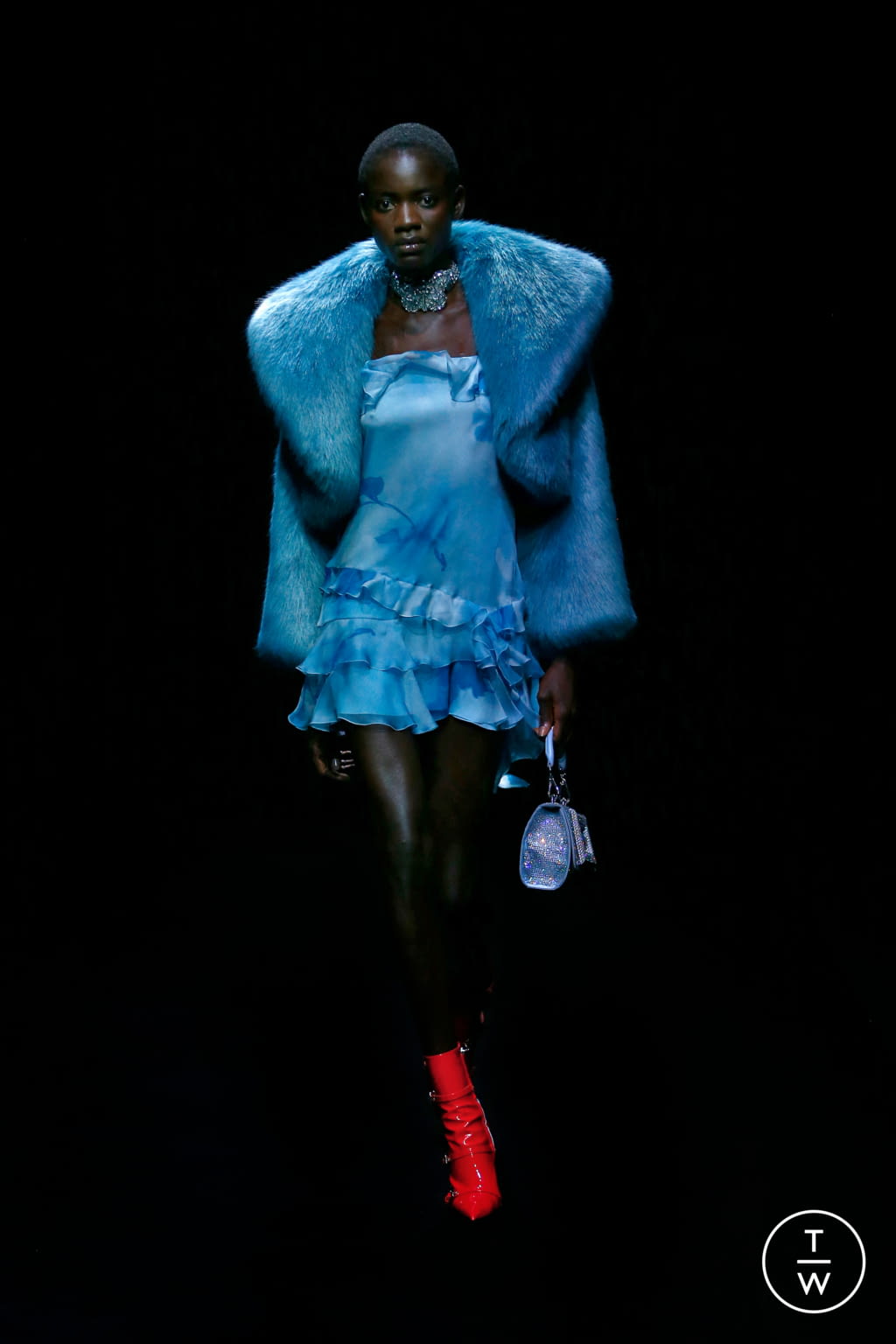 Fashion Week Milan Fall/Winter 2021 look 23 from the Blumarine collection womenswear
