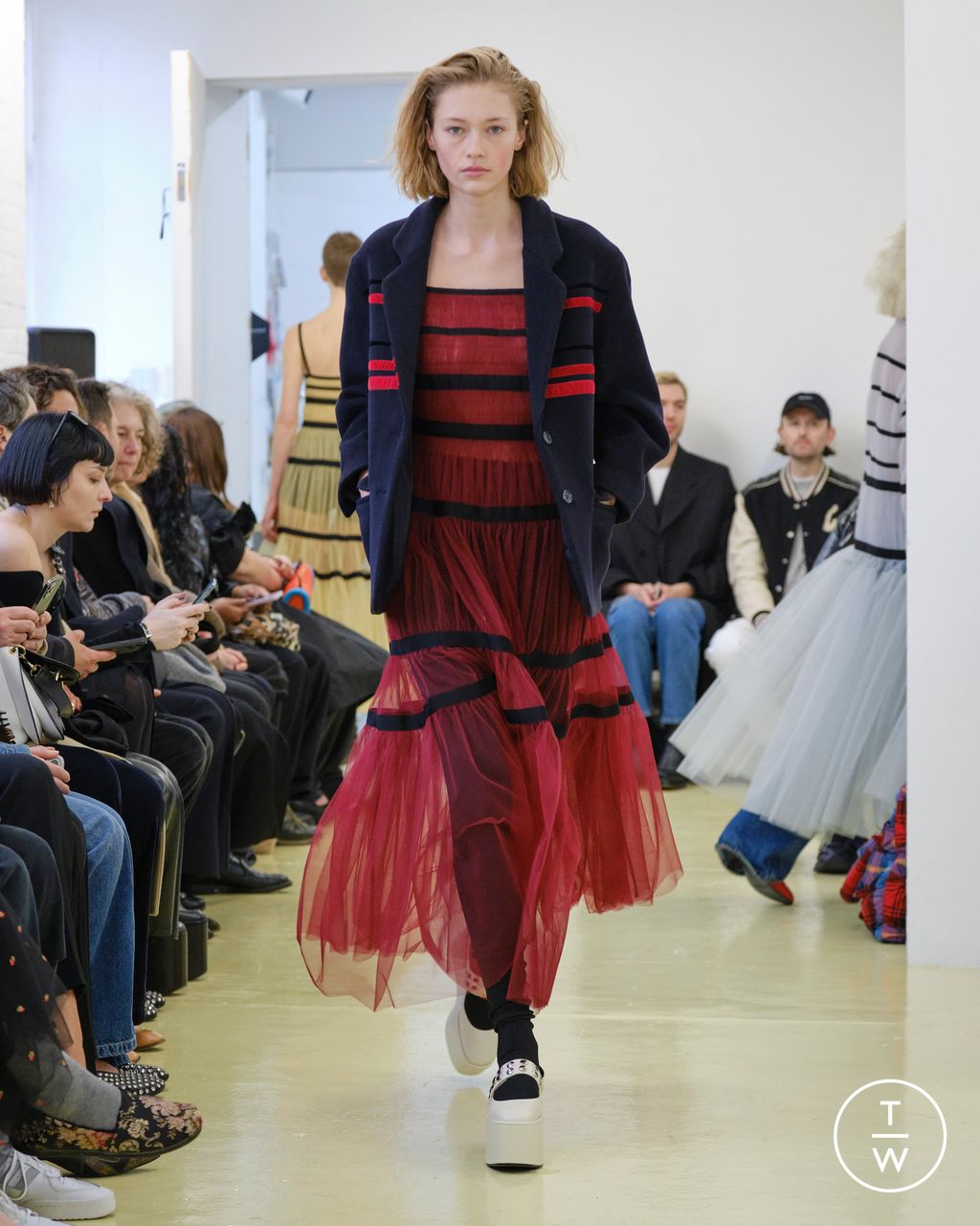 Fashion Week London Fall/Winter 2023 look 19 from the Molly Goddard collection womenswear
