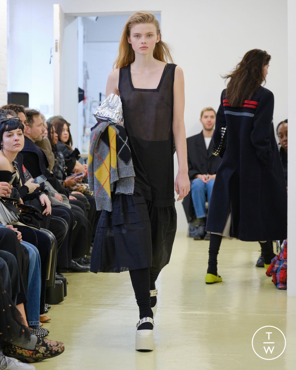Fashion Week London Fall/Winter 2023 look 27 from the Molly Goddard collection womenswear