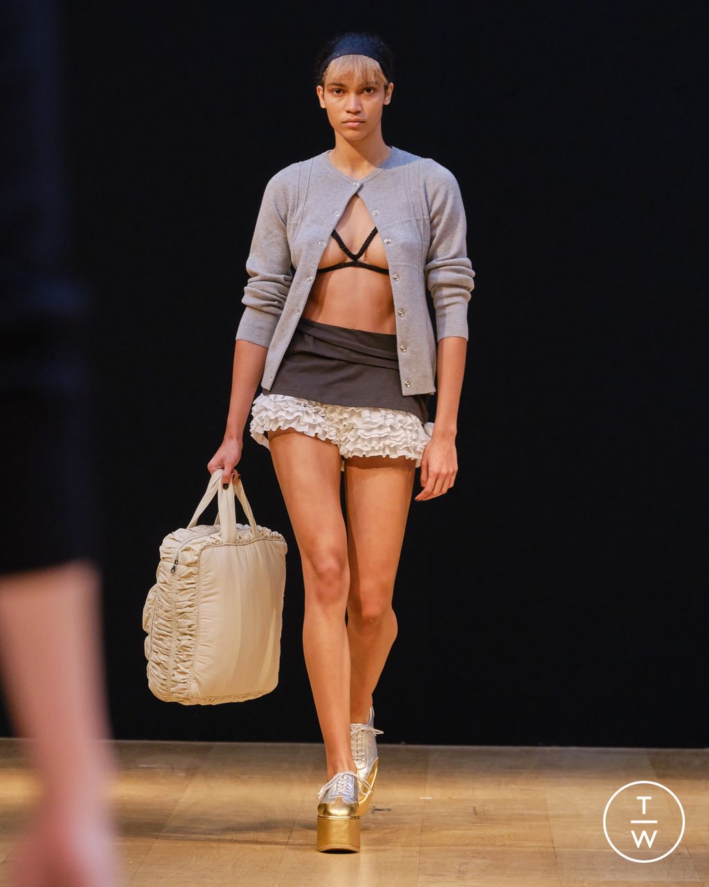 Fashion Week London Spring/Summer 2024 look 3 from the Molly Goddard collection womenswear