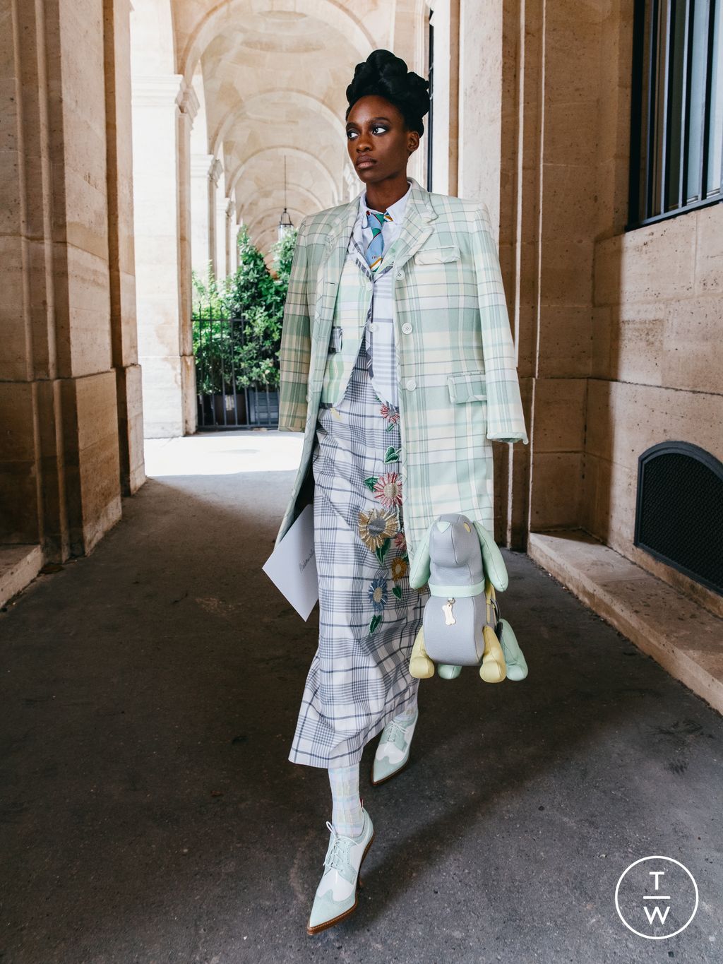 Fashion Week New York Resort 2023 look 23 from the Thom Browne collection womenswear