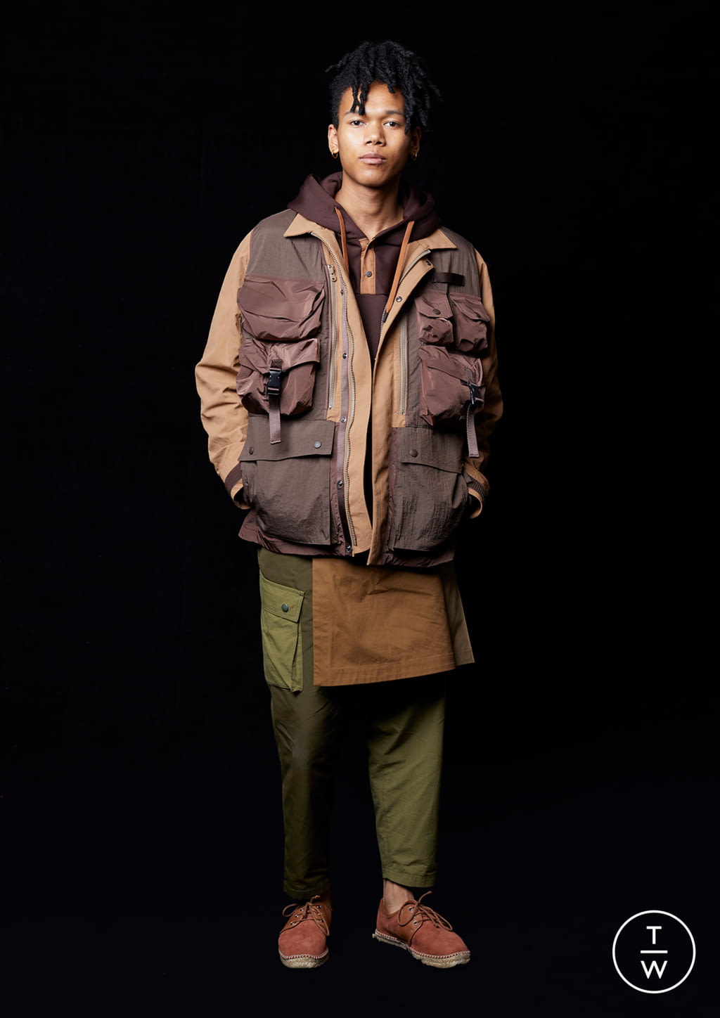 Fashion Week Paris Spring/Summer 2021 look 23 from the White Mountaineering collection menswear
